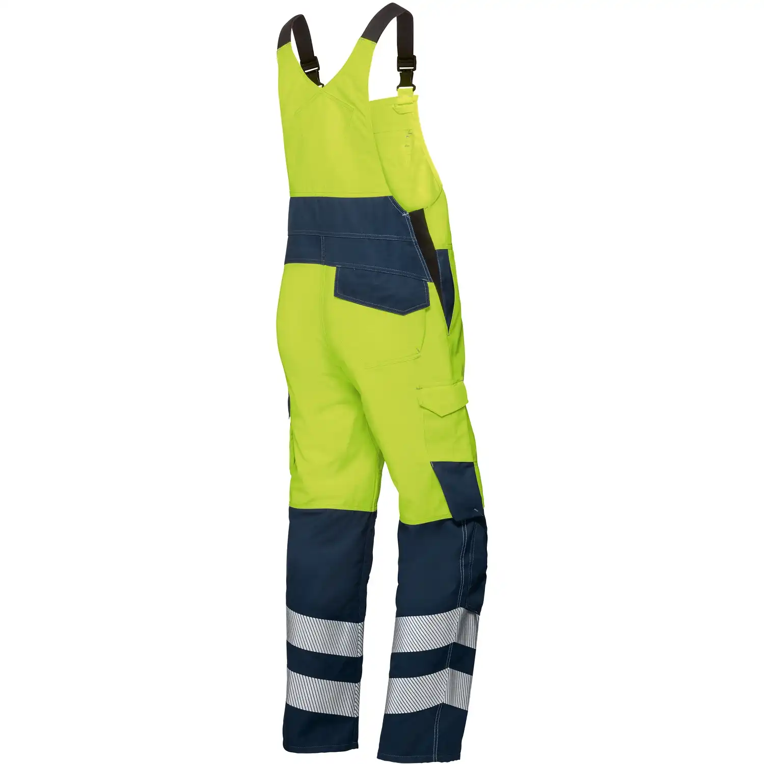 Multinorm Latzhose Kl. 1 "2207-590" Multi Protect Plus gelb/nachtblau in 44 - Thumbnail 2