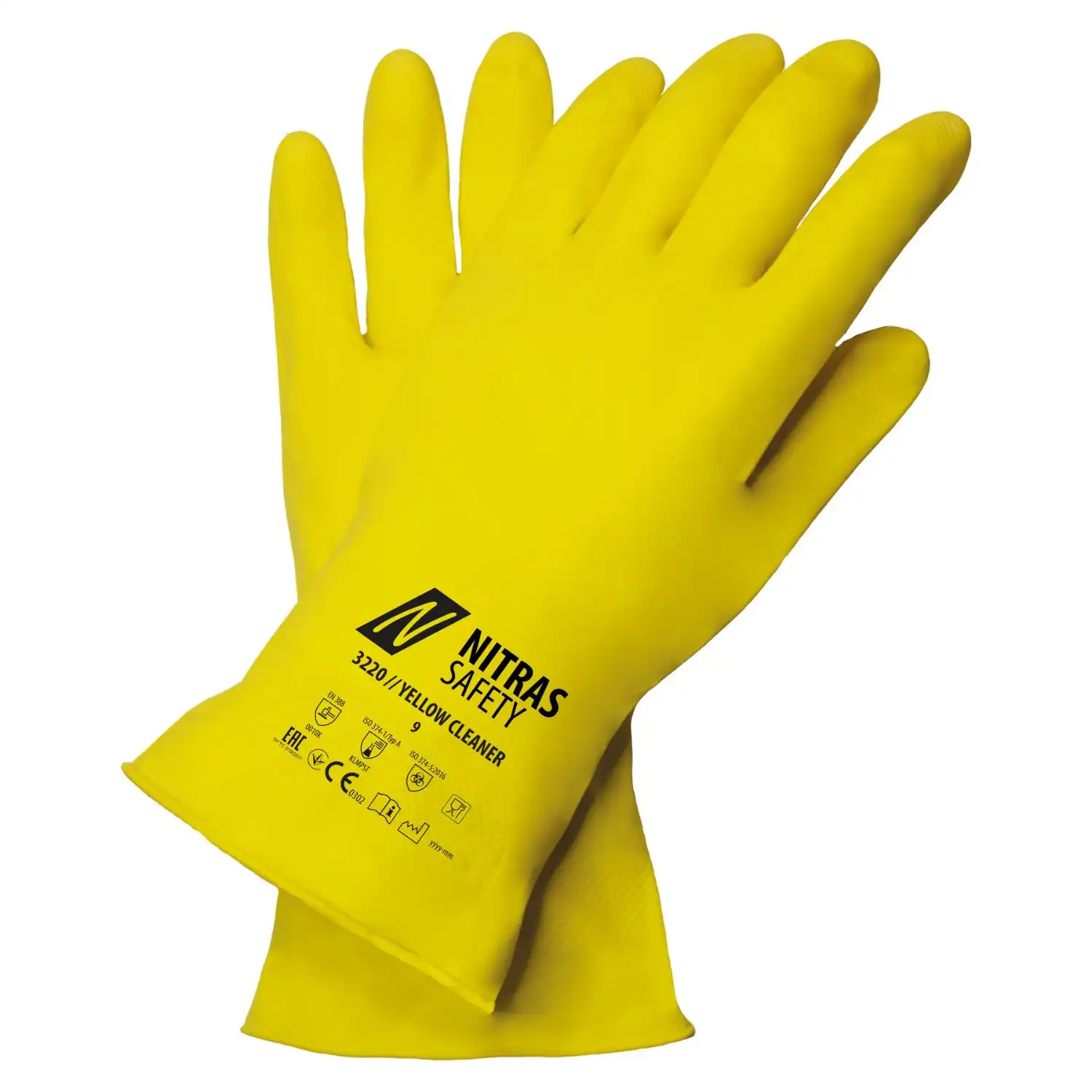 Latex Haushaltshandschuhe YELLOW CLEANER "3220" in 7 (S) - Thumbnail 1