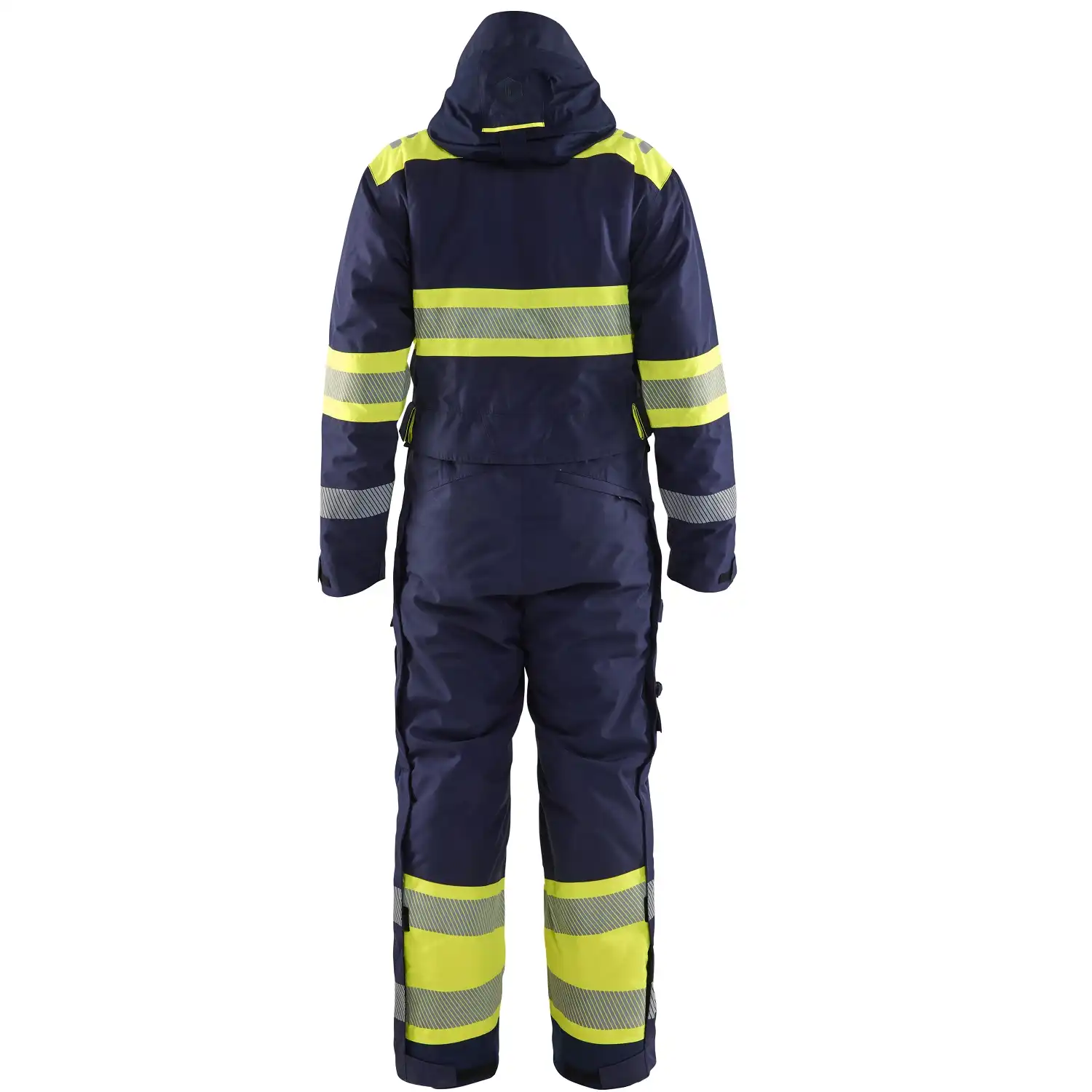 Warnschutz Winteroverall Kl. 1 "6720" in marine/gelb, 3XL - Thumbnail 2
