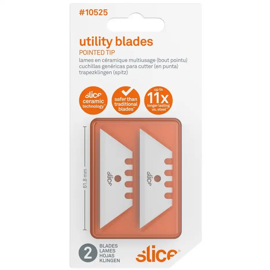 Trapezklingen spitz 10525 SLICE® | 2 Stück - Thumbnail 2