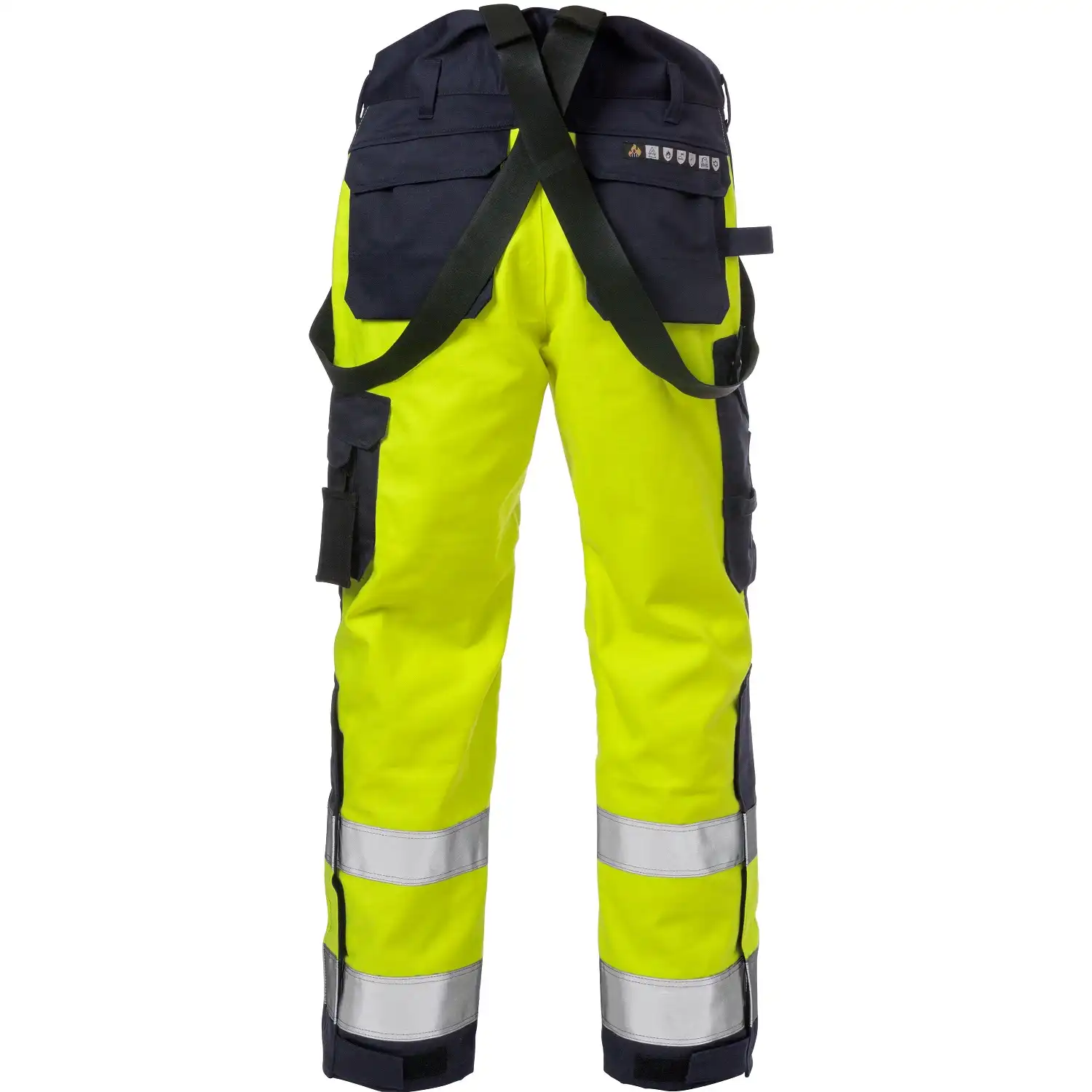 Multinorm Winterhose "2588 FLAM" Flame gelb/marine in XL - Thumbnail 2