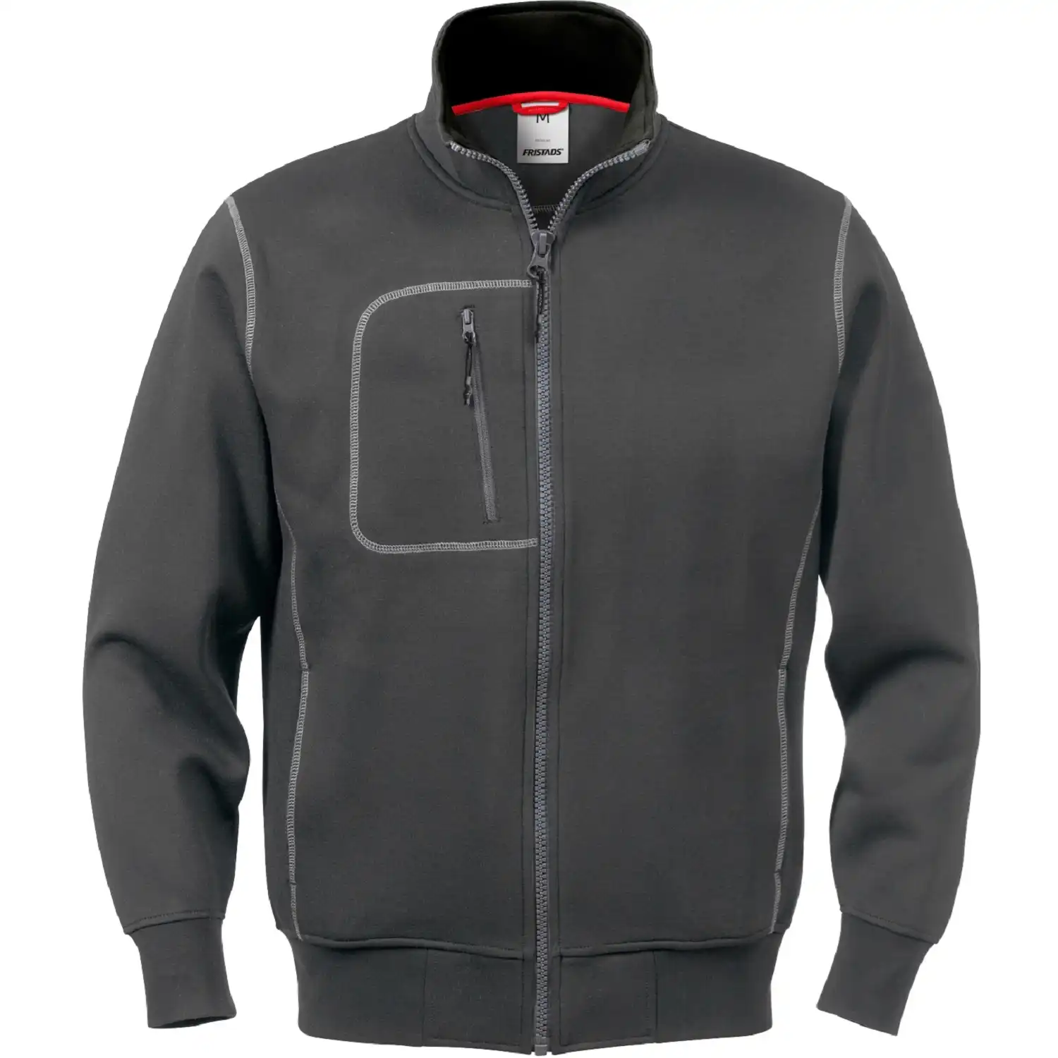 Sweatjacke "1747 DF" in dunkelgrau, S - Thumbnail 1