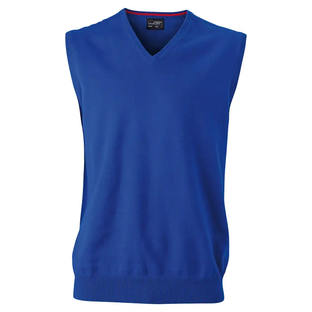 V-Neck Pullunder "JN657" in royal, 3XL - Thumbnail 1