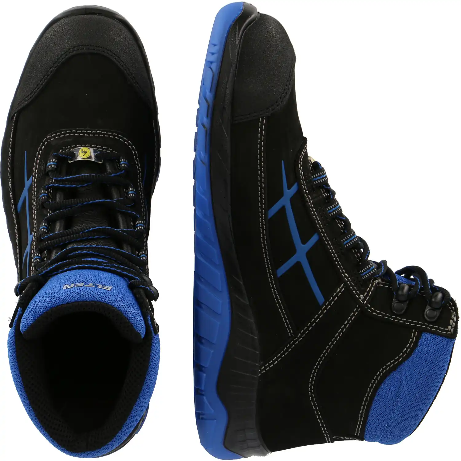 Sicherheitshochschuhe S3 "MALVIN BLUE MID" ESD WELLMAXX in 46 - Thumbnail 2