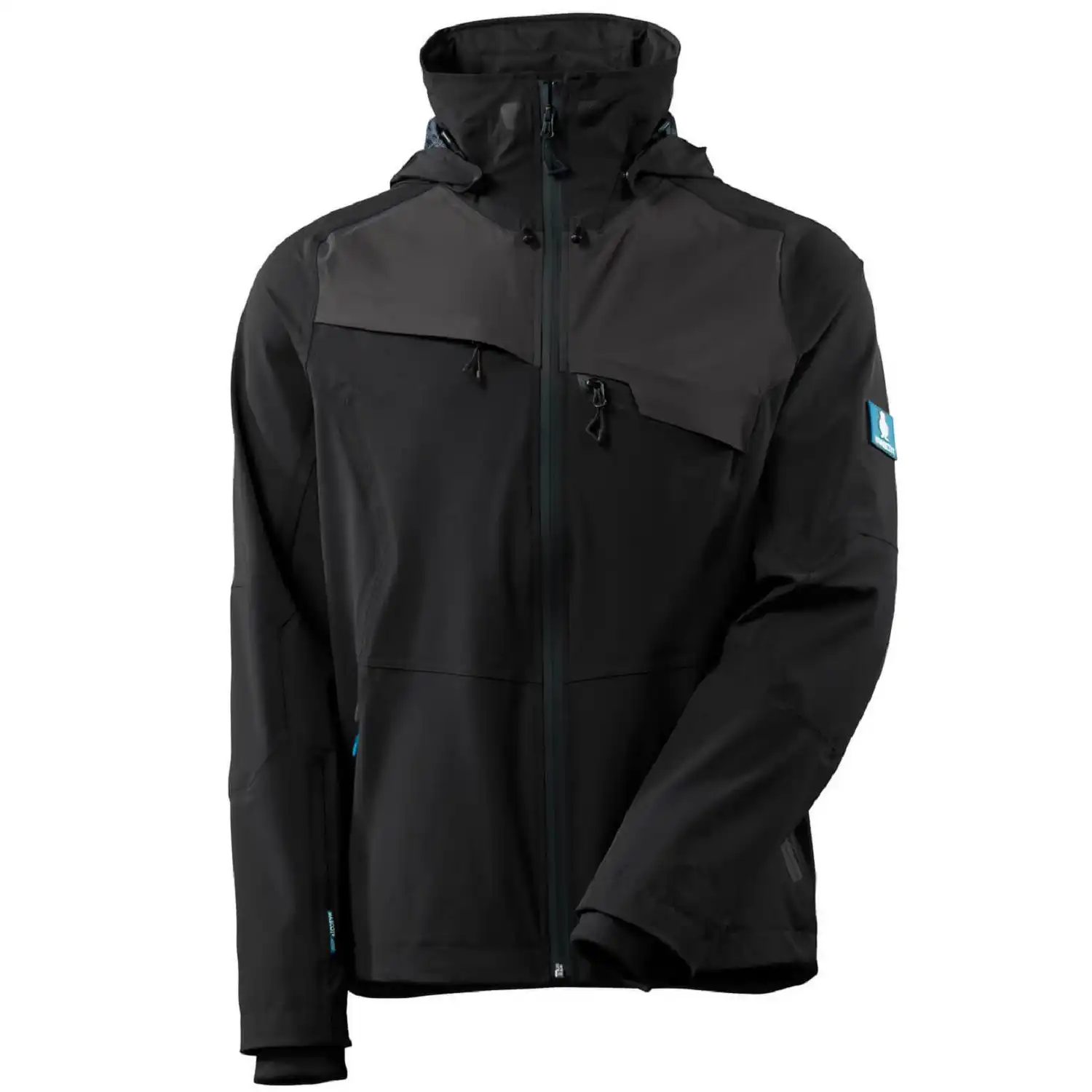 Stretch-Regenjacke Advanced in schwarz, XXL - Thumbnail 1