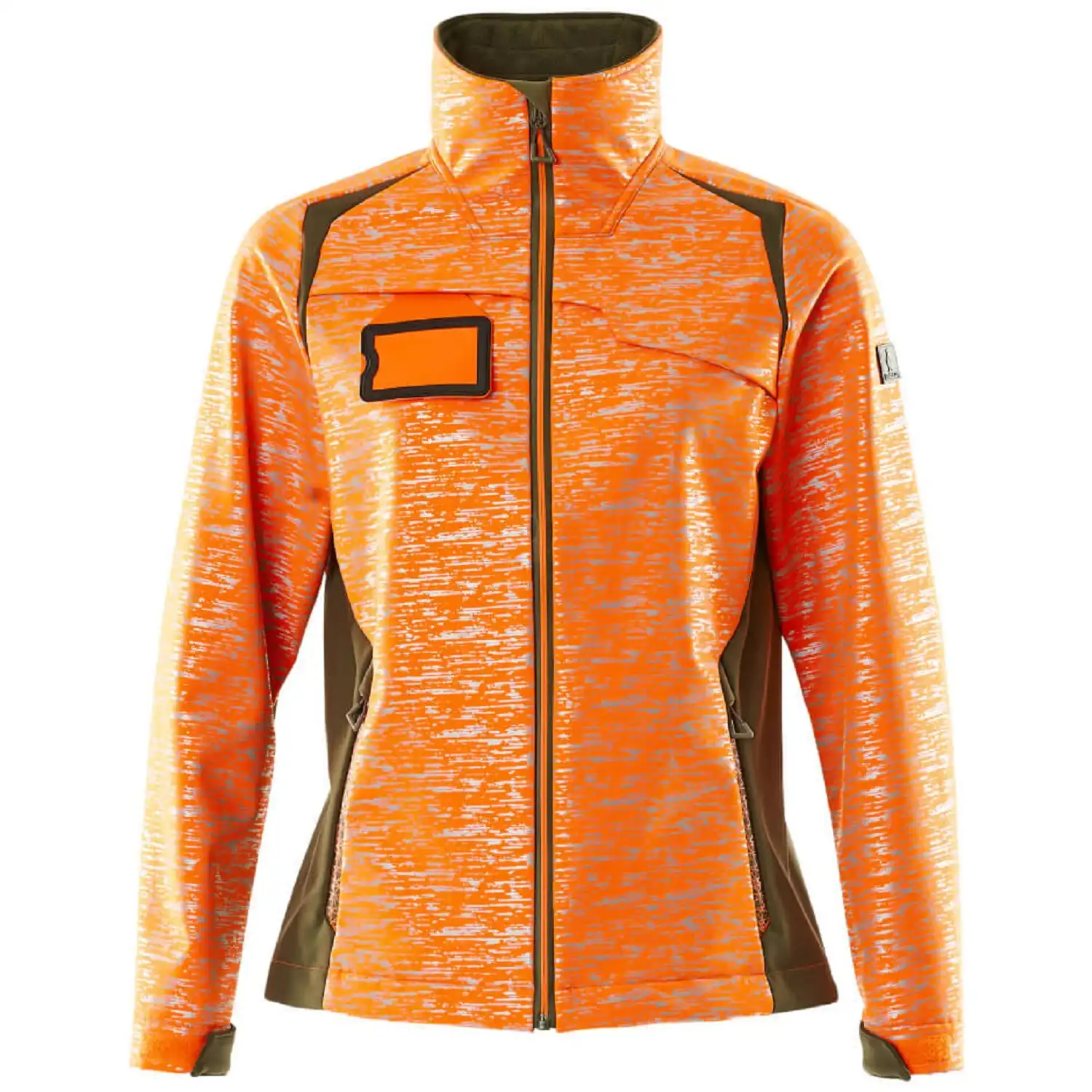 Damen Softshell Jacke "ACCELERATE SAFE" in orange/moosgrün, XXL - Bild 1