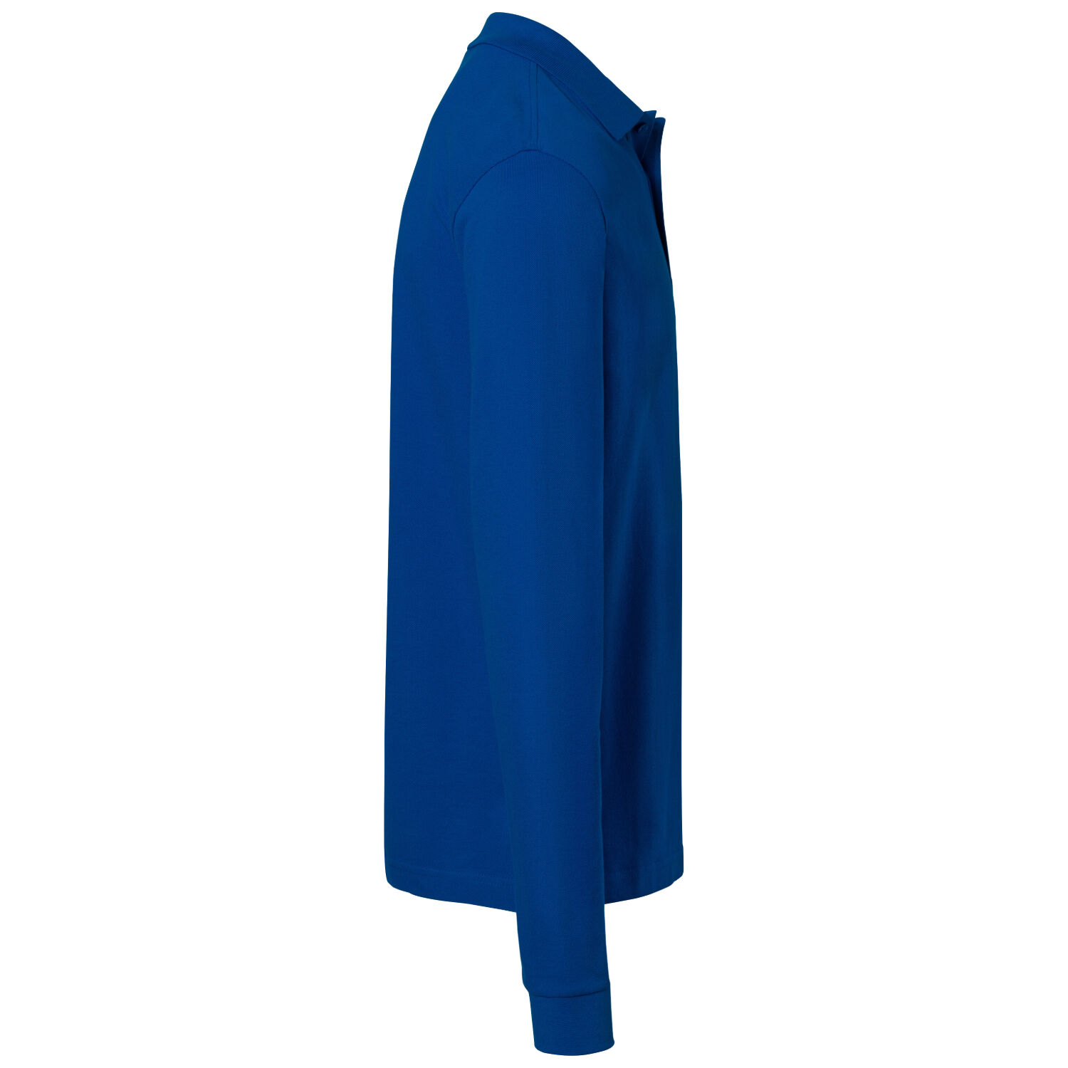 Langarm Poloshirt MIKRALINAR® ECO "817" in royalblau, XL - Thumbnail 3