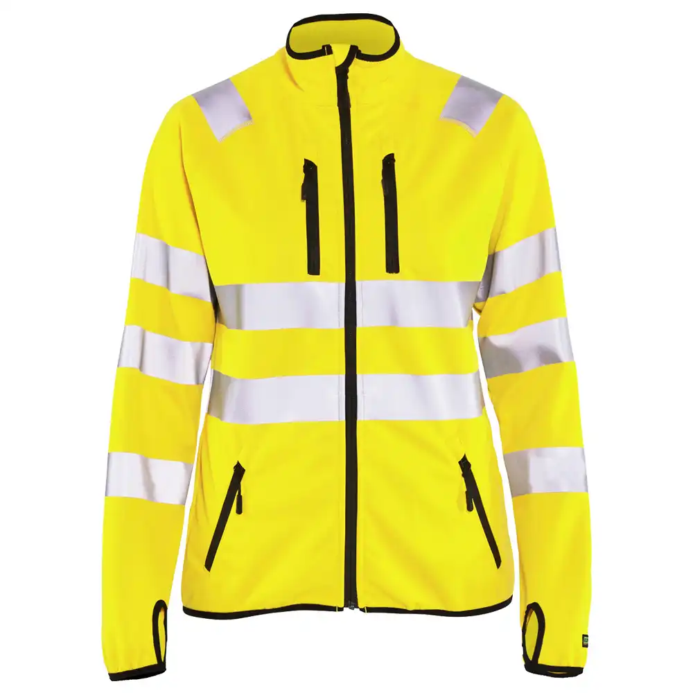 Damen Warnschutz Softshelljacke "4926" in gelb, 3XL - Thumbnail 1