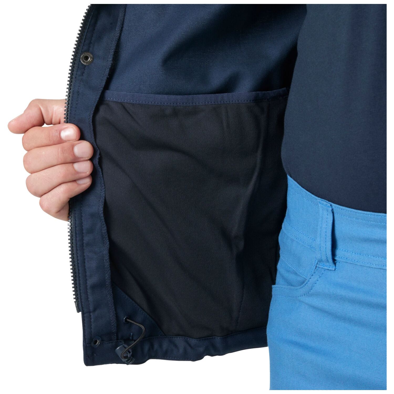 Arbeitsjacke "OXFORD 2.0" in marine/hellblau, XS - Thumbnail 4