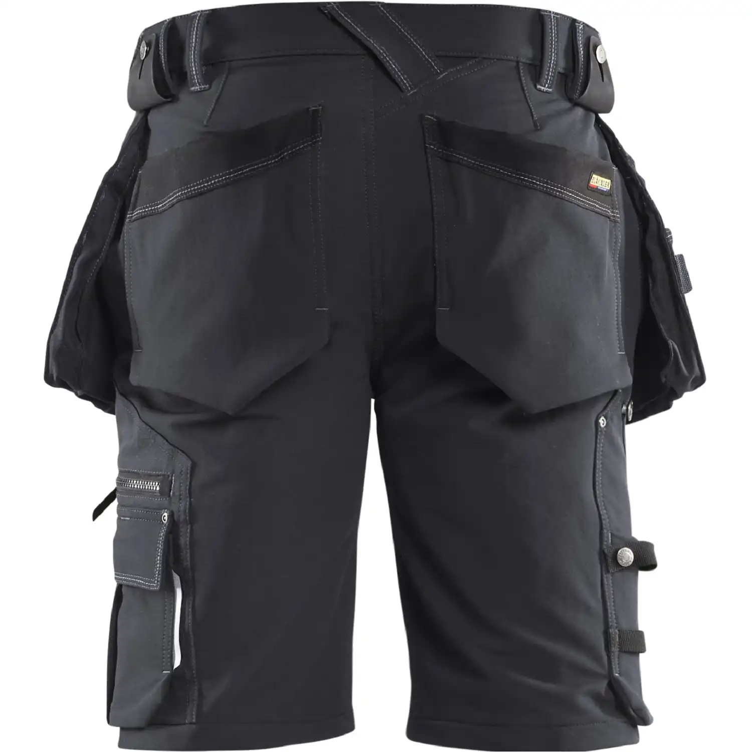 Stretch Handwerker-Shorts "1988" X1900 in dunkelgrau/schwarz, C44 - Thumbnail 2