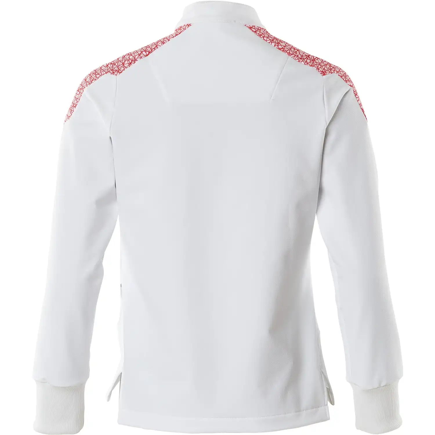 Damen Stretch Schlupfjacke "20062-511" in weiß/verkehrsrot, XS - Thumbnail 2