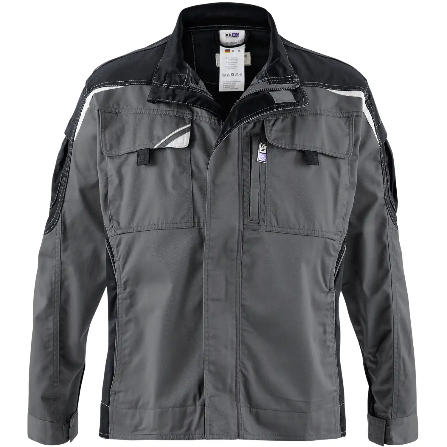 Blousonjacke "BESTWORK NEW" in grau/schwarz, L - Thumbnail 1