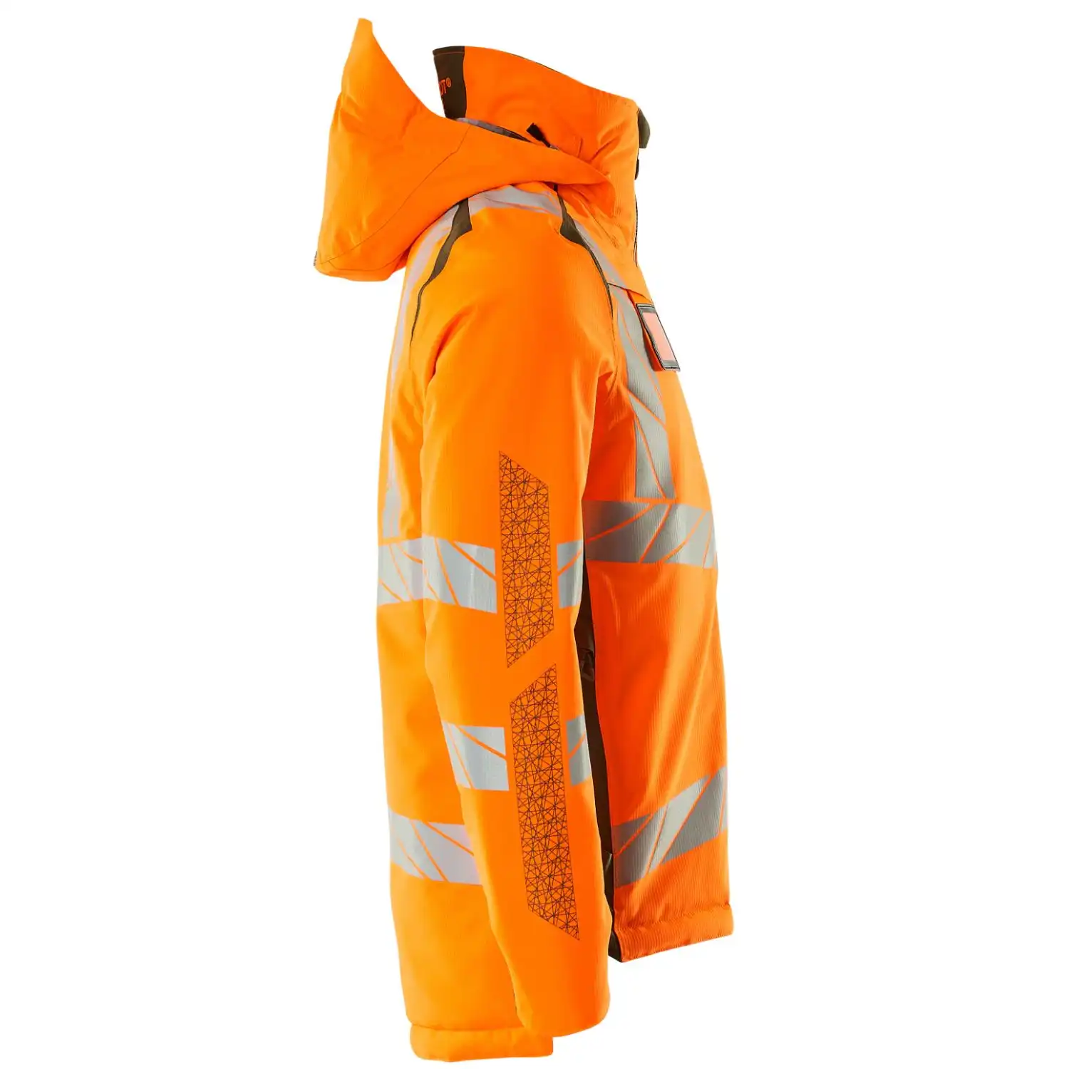 Warnschutz Winterjacke "ACCELERATE SAFE" in orange/moosgrün, XXL - Thumbnail 4