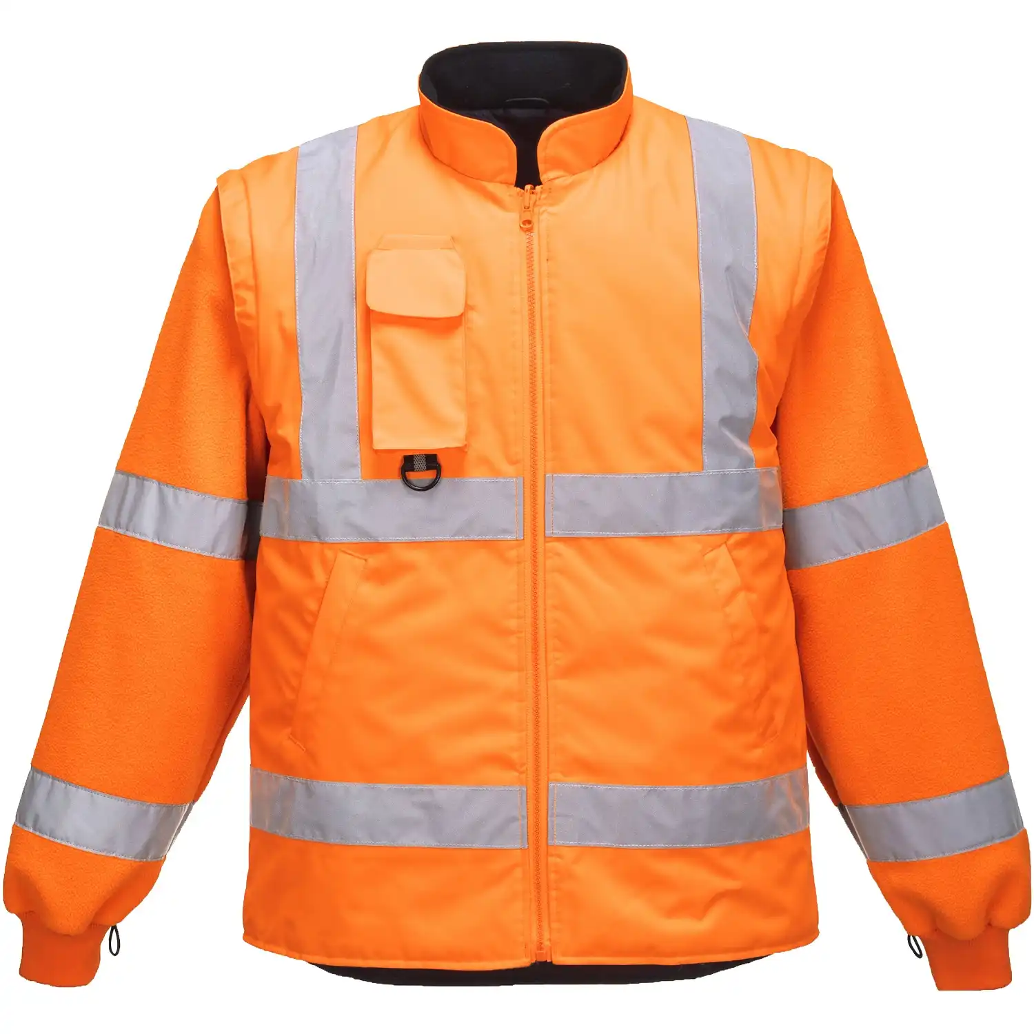 Warnschutz Winterjacke "RT27" 7in1 Bahn orange in XS - Thumbnail 3