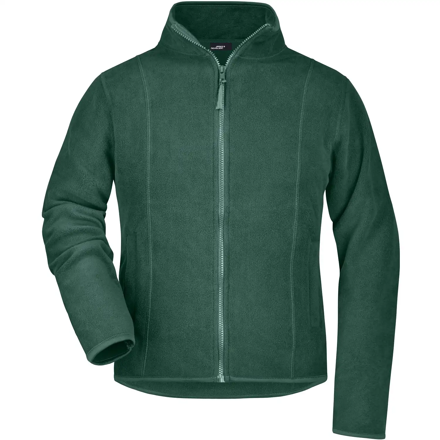 Damen Microfleece-Jacke "JN049" in dunkelgrün, L - Bild 1
