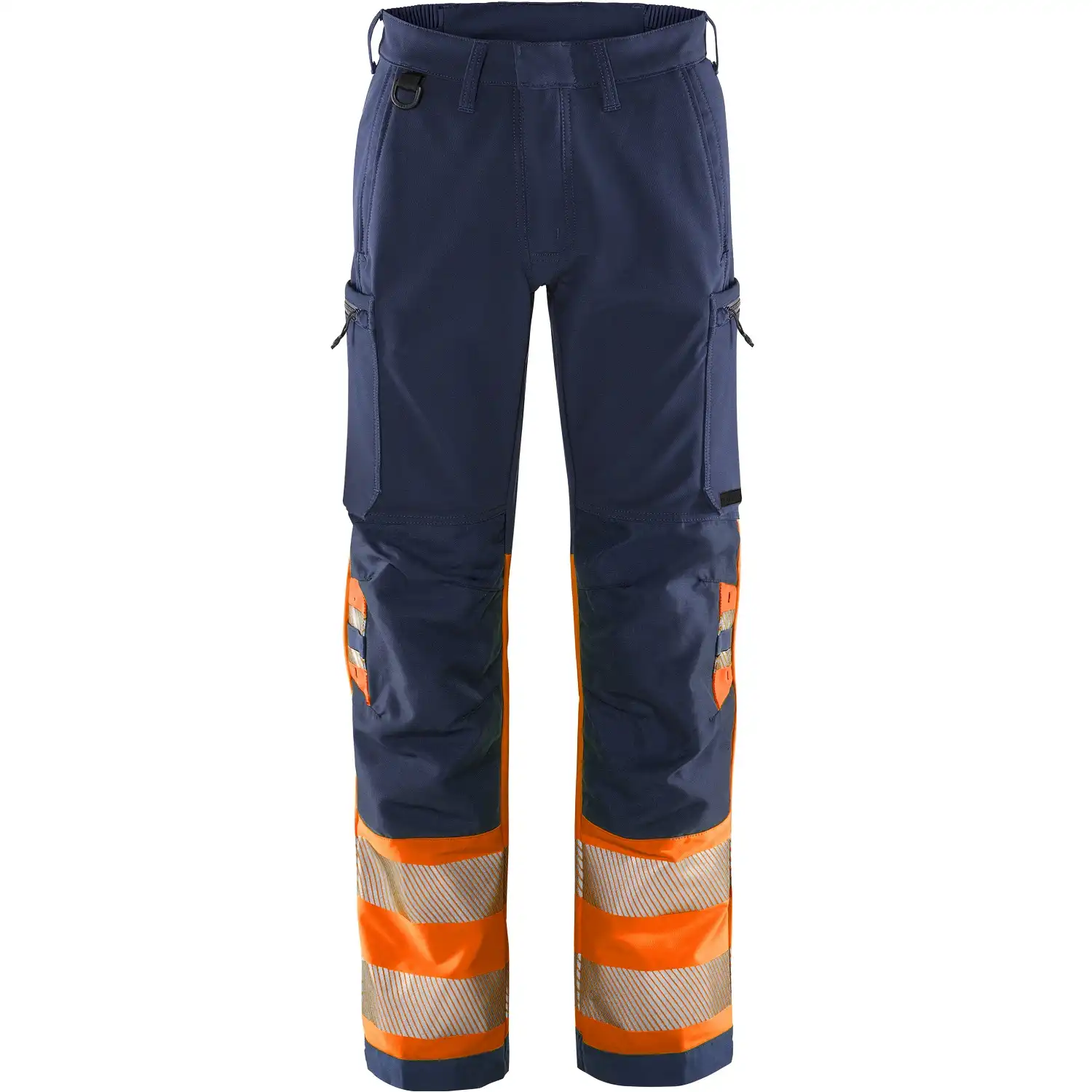 Warnschutz Stretch Servicehose Kl. 1 "2647 GSTP" Green Stiby in orange/marine, C44 - Thumbnail 1