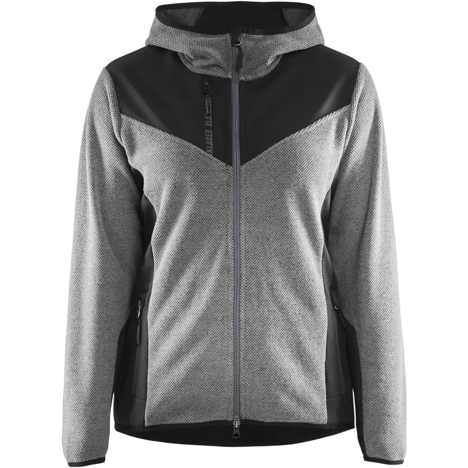 Damen Strickjacke "5941" in grau-melange/schwarz, M - Thumbnail 1