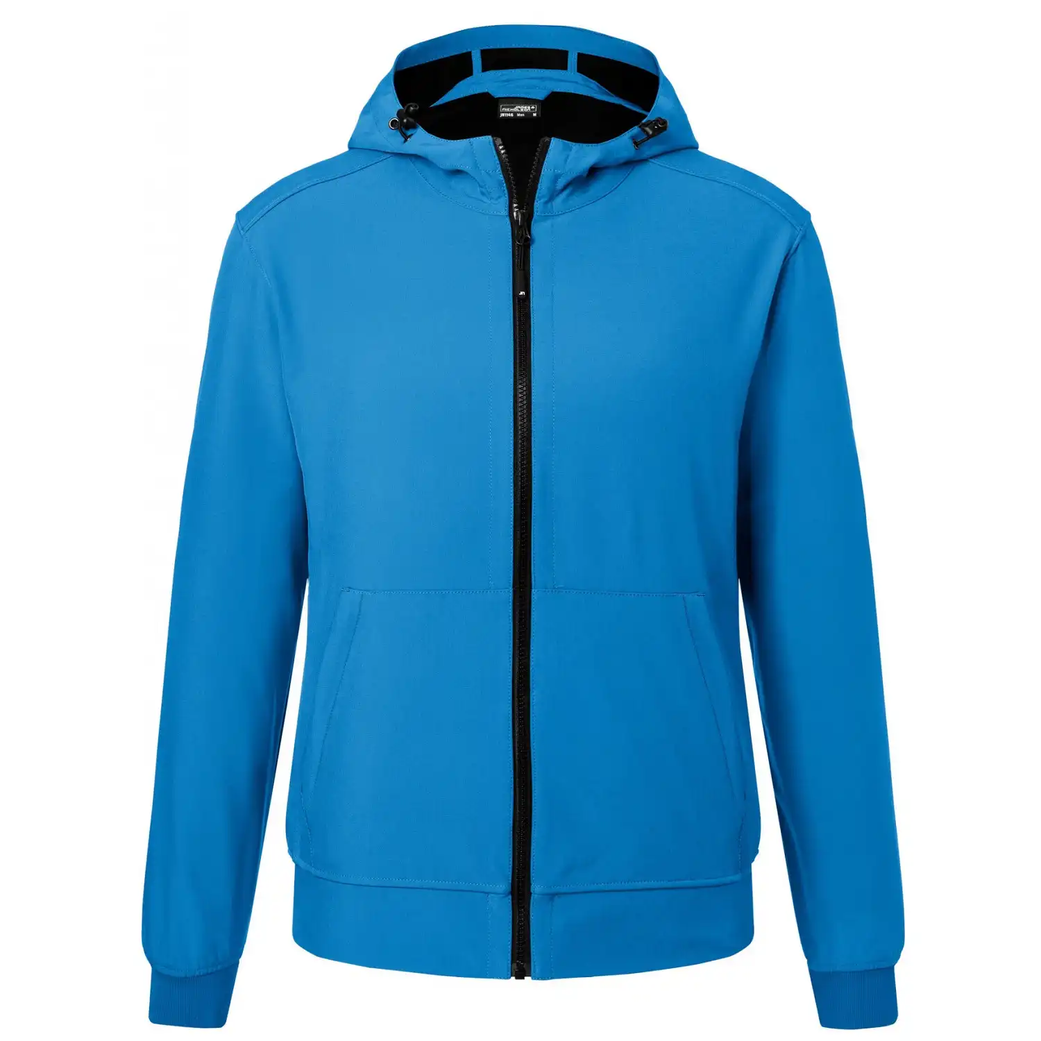Kapuzen Softshelljacke "JN1146" in blue/black, S - Bild 1