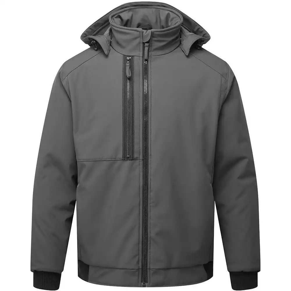 Winter Softshelljacke "CD874" WX2 Eco in metal grey, S - Thumbnail 1