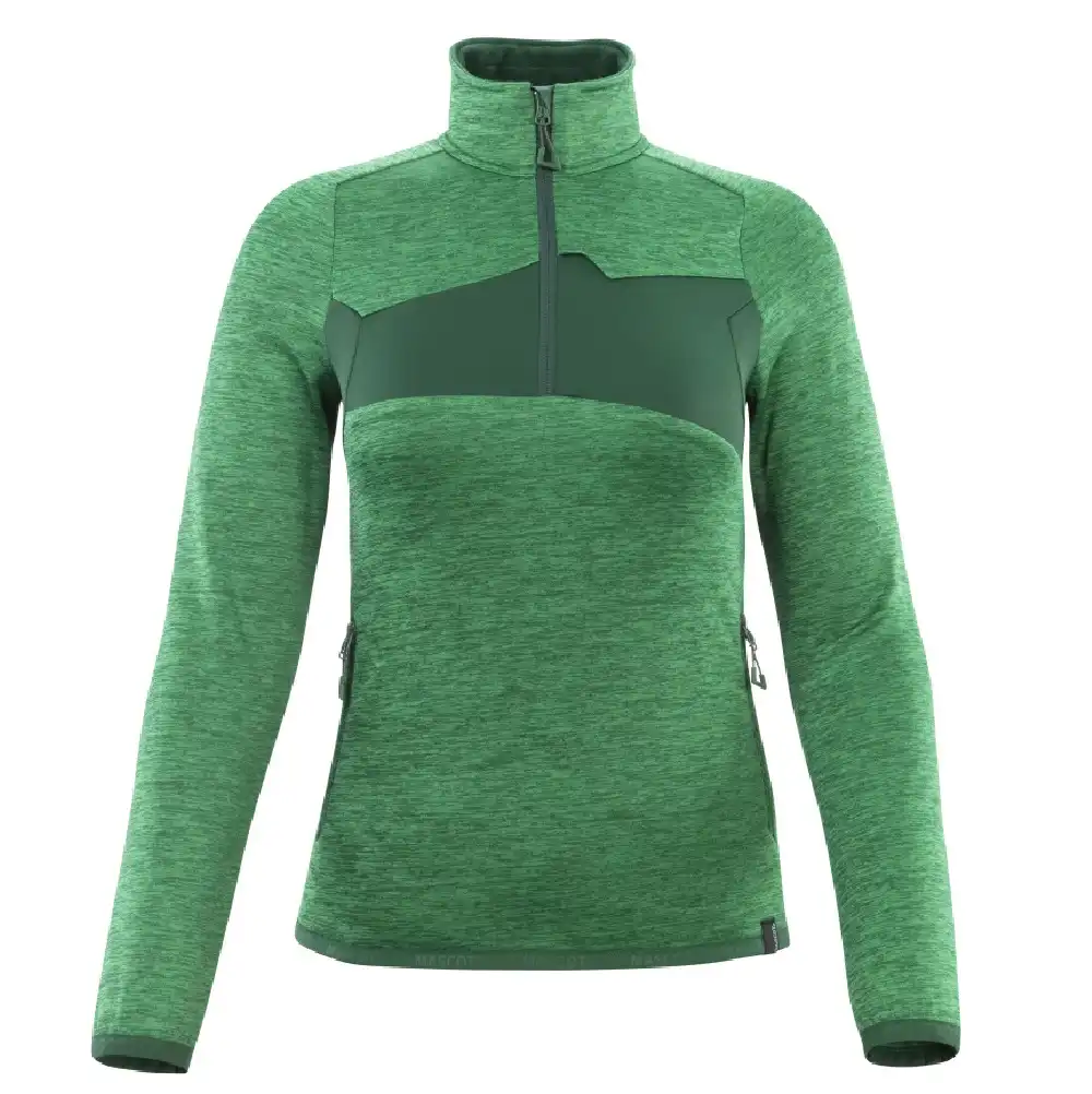 Damen Fleecepullover "ACCELERATE" in grasgrün/grün, XS - Thumbnail 1