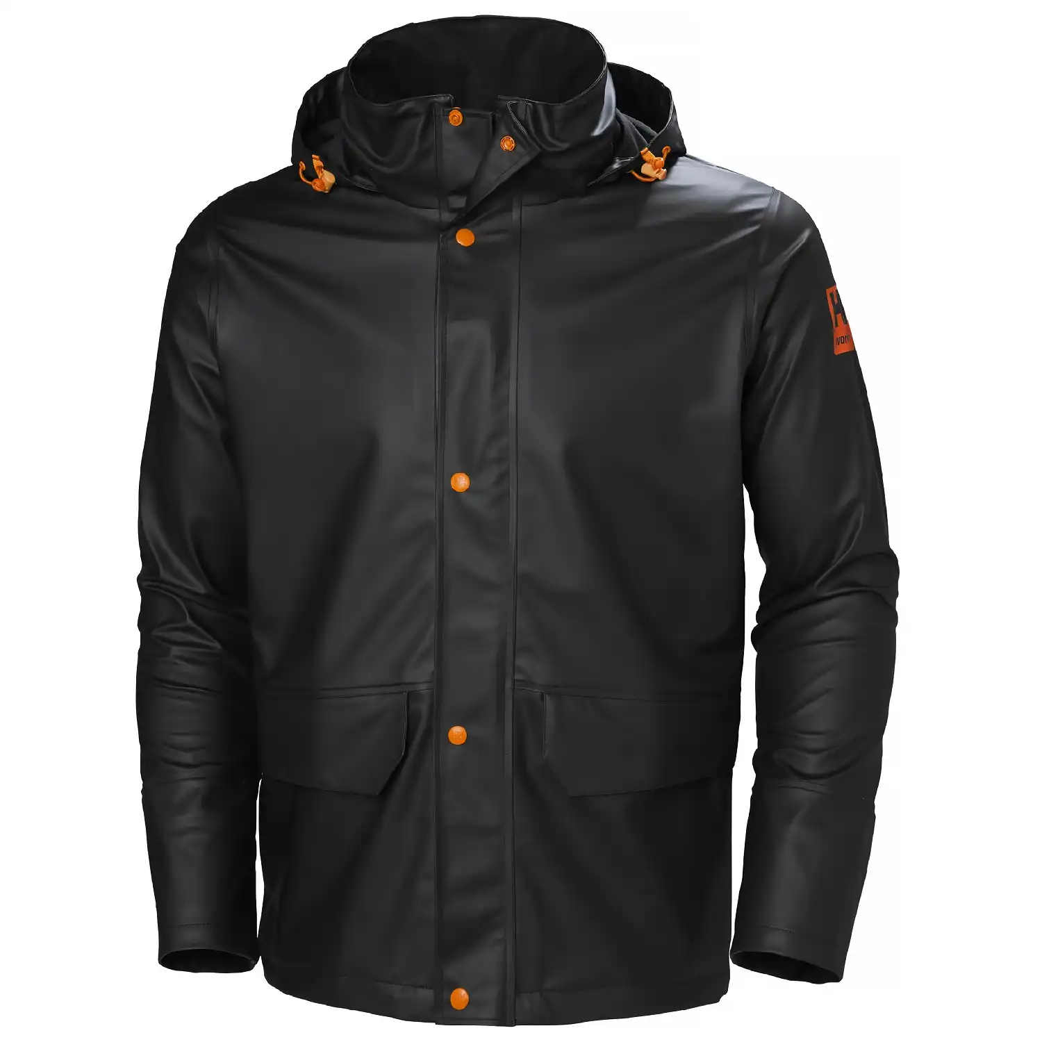 PU-Regenjacke "GALE" in schwarz, L - Thumbnail 1