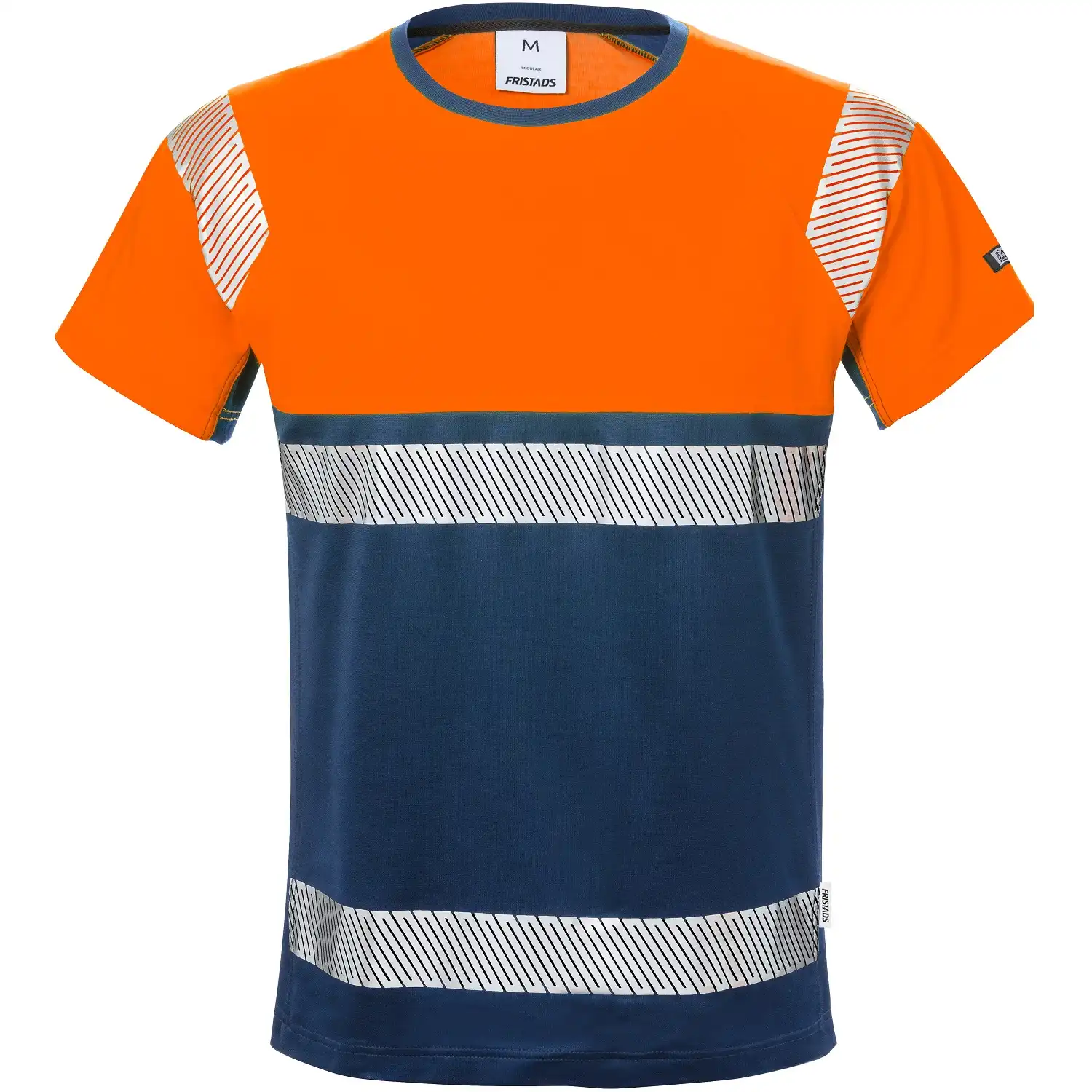 Warnschutz T-Shirt "7518 THV" Stiby UV-Schutz in orange/marine, L - Thumbnail 1