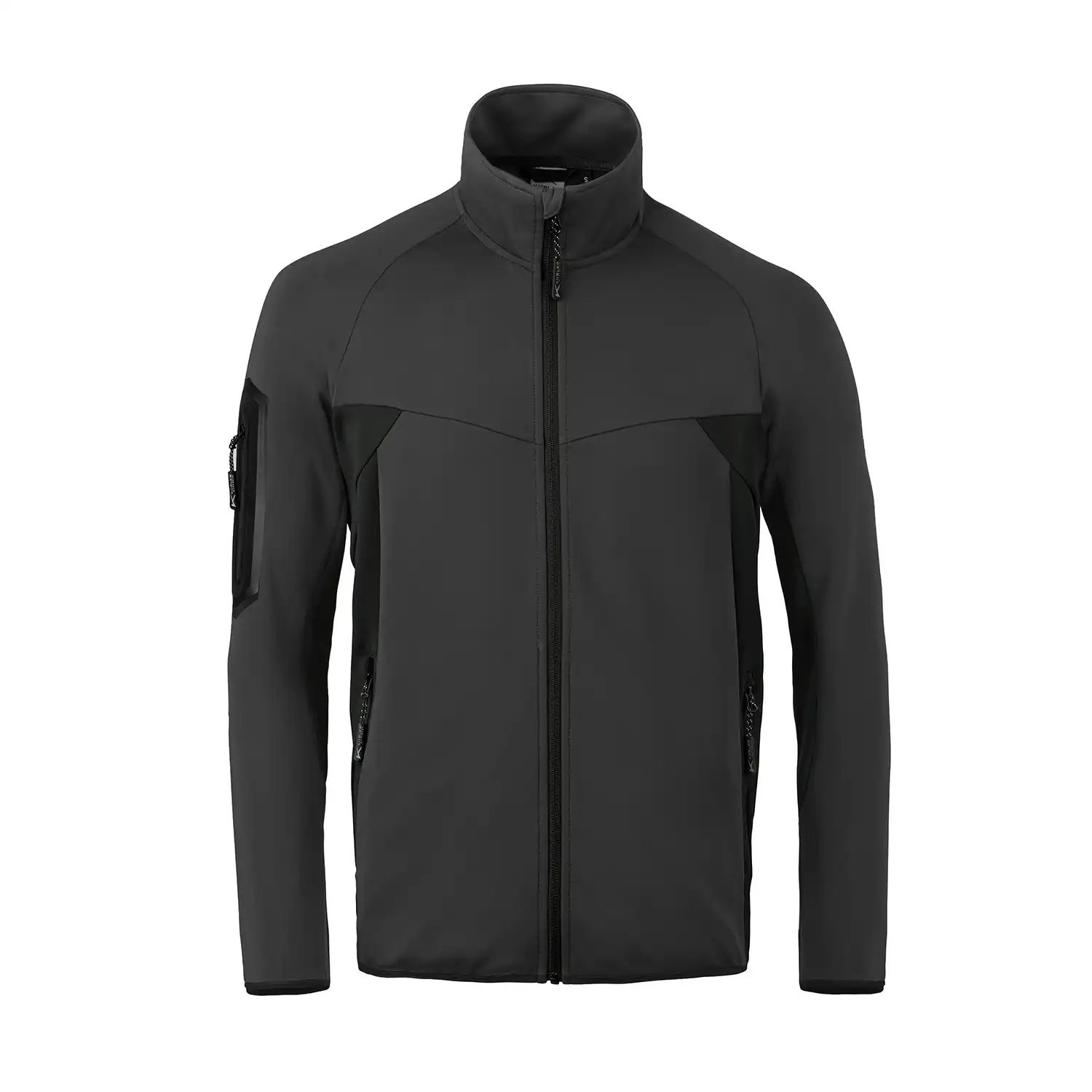 Stretch Bundjacke "ATHLETIQ" in anthrazit/schwarz, XL - Thumbnail 1
