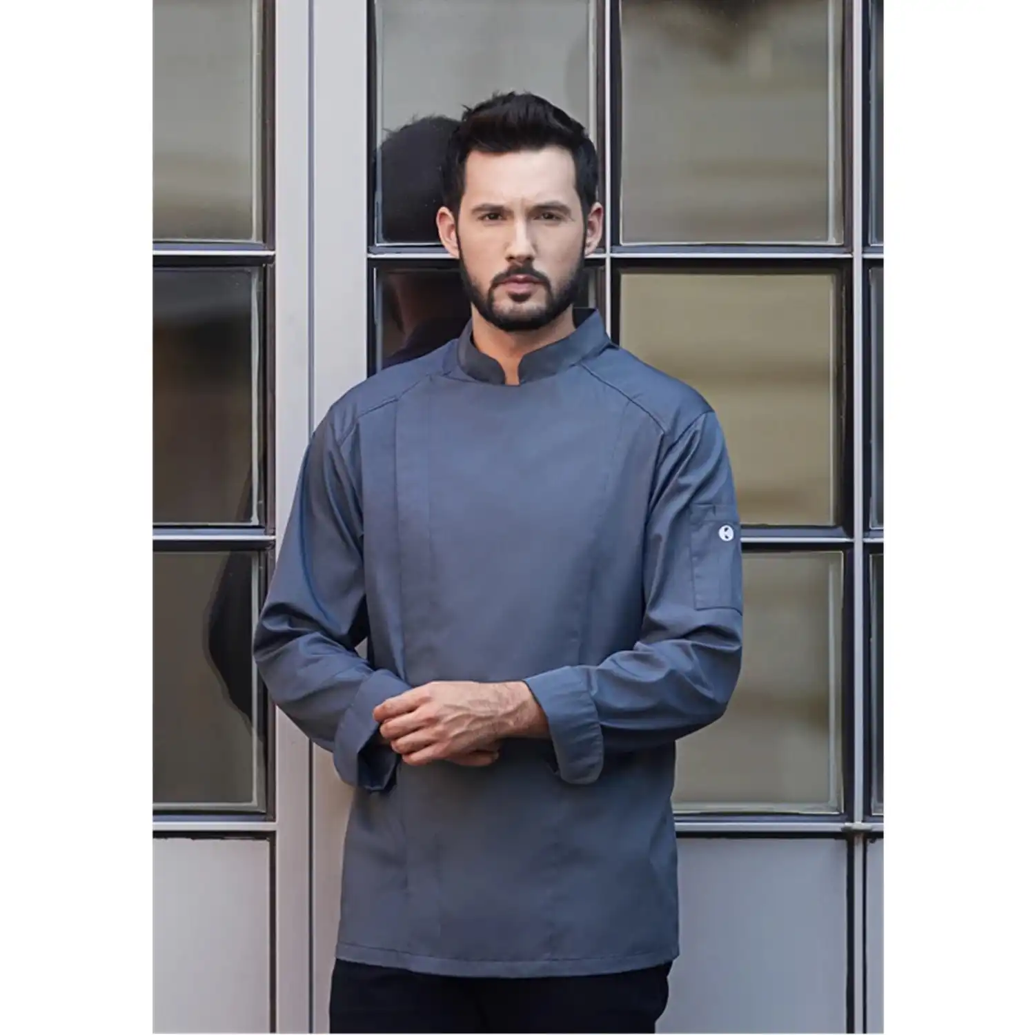 Herren Kochjacke Noah "JM 25" in anthrazit, 48 - Thumbnail 7