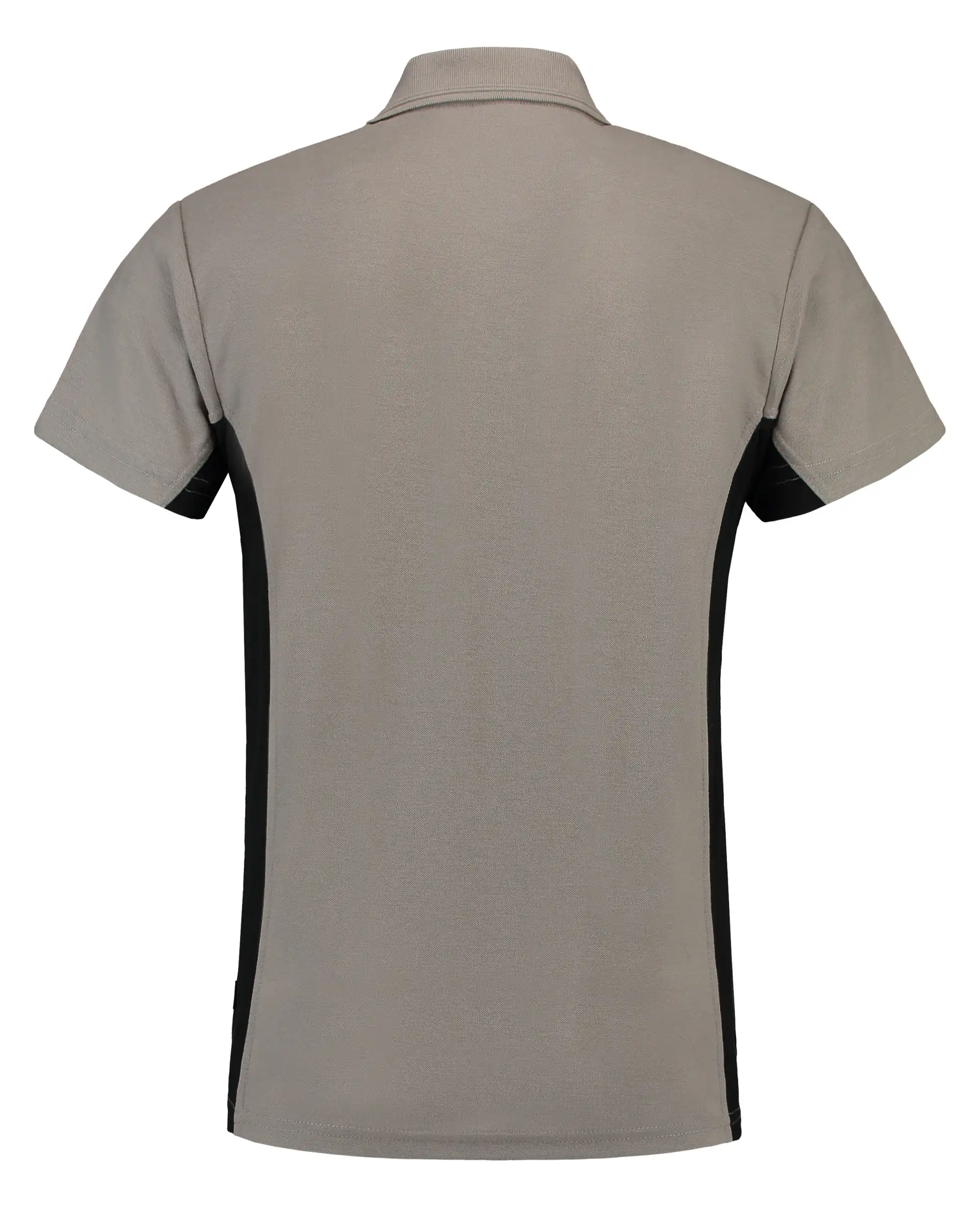 Pocket Polo-Shirt Bicolor "202002" Workwear in grey/black, M - Thumbnail 2