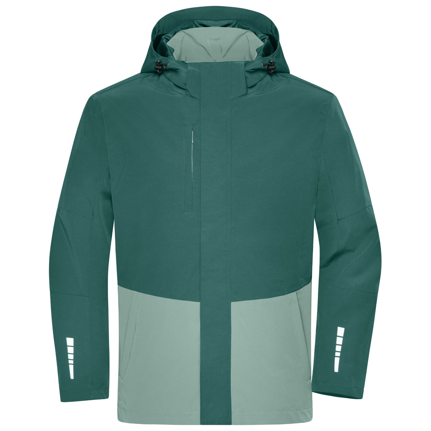 Hardshell Regenjacke "JN1878" in grün, L - Thumbnail 1