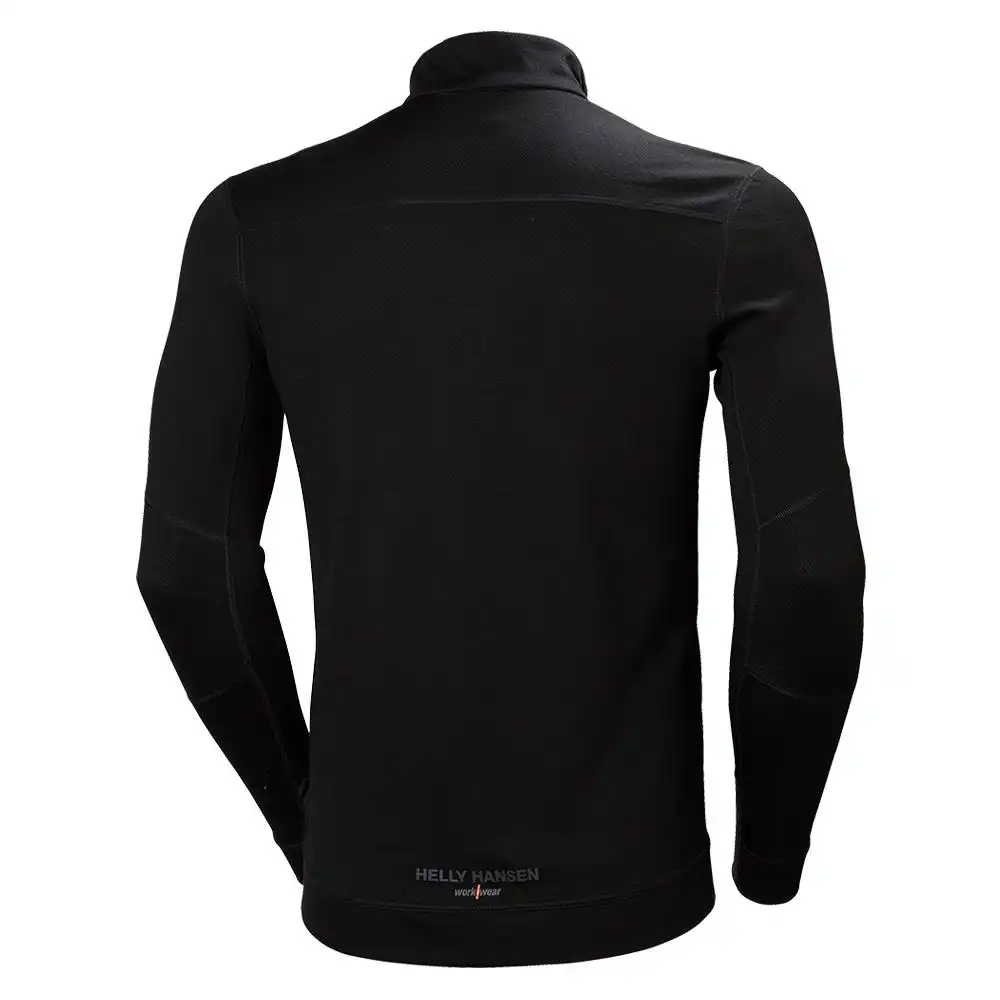 Langarm-Shirt "LIFA MERINO" Halfzip in schwarz, XXL - Thumbnail 2