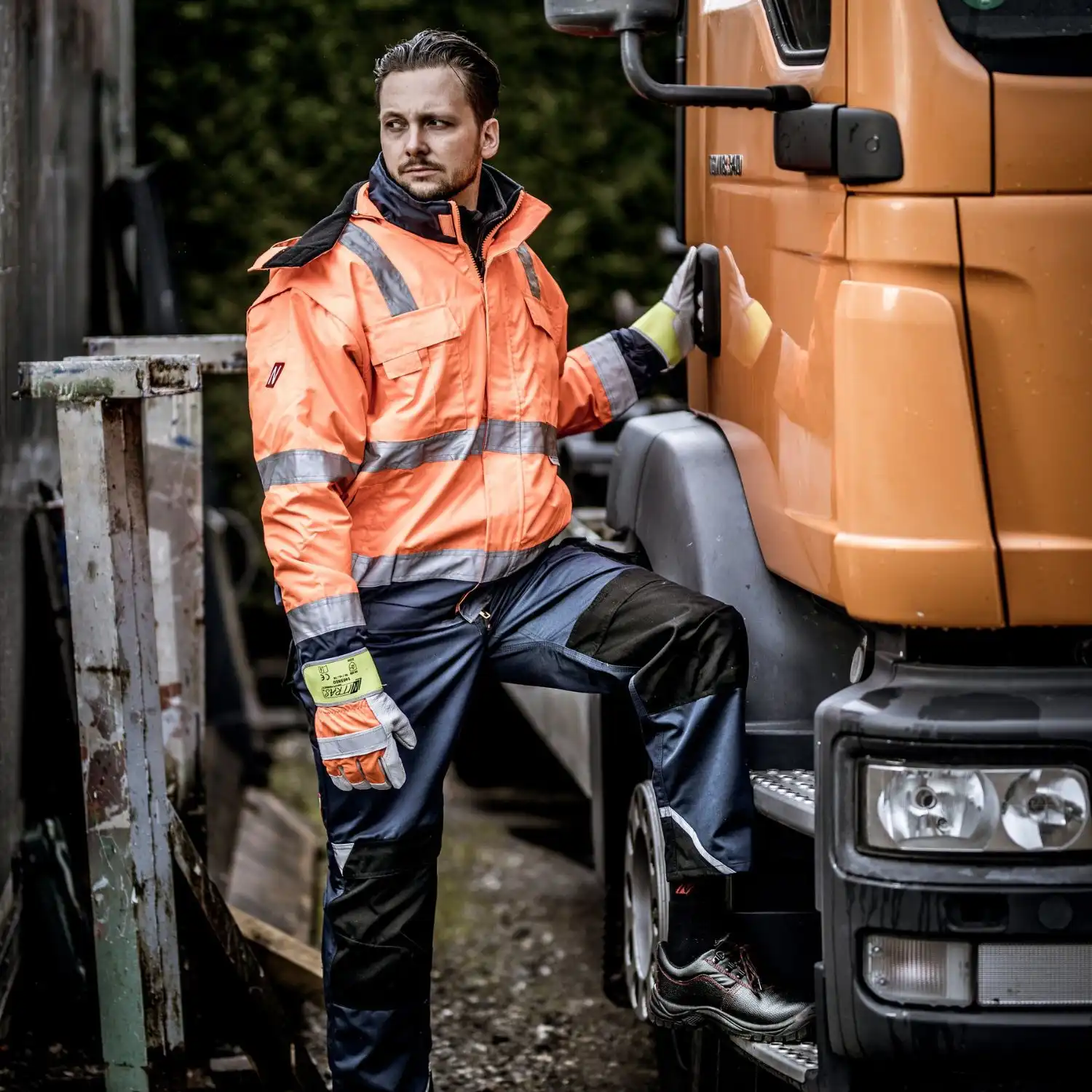 Rindvollleder-Arbeitshandschuhe "1403NEO" Größe 10 - Thumbnail 2