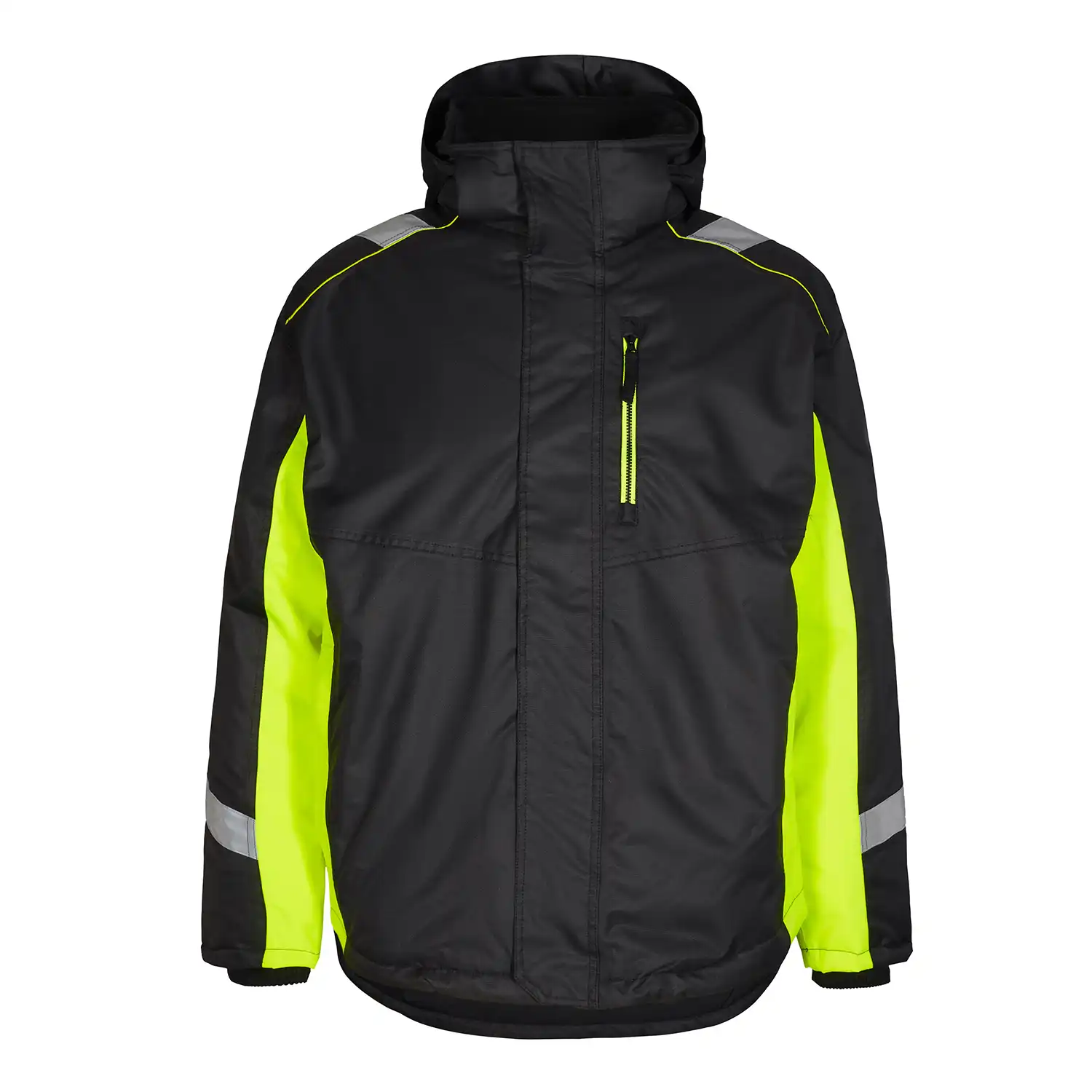 Winterjacke "1871-354" Cargo in schwarz/gelb, 3XL - Thumbnail 1