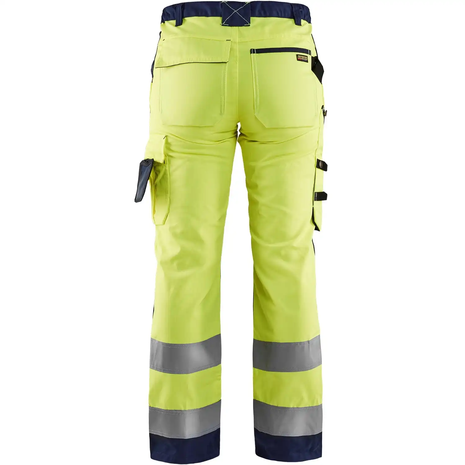 Damen Warnschutz-Bundhose "7155" in gelb/marine, 34 - Thumbnail 2