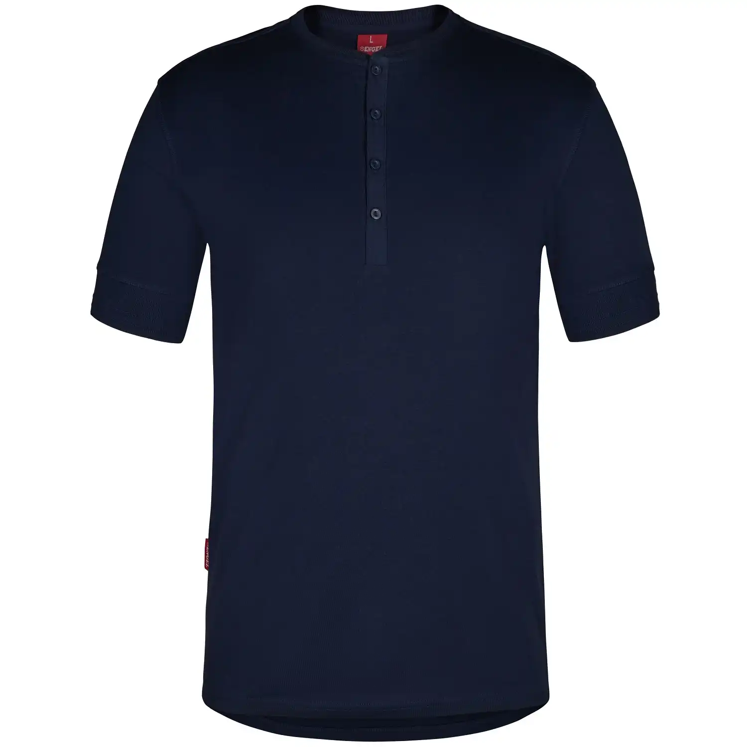 T-Shirt Henley-Grandad "9256-565" Extend in blue ink, L - Thumbnail 1