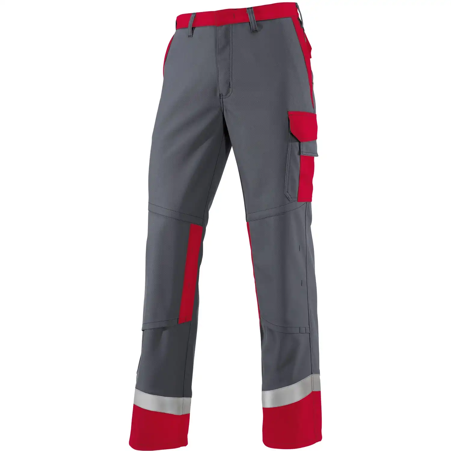 Multinorm Bundhose "2433-820" Multi Protect dunkelgrau/rot in 48 - Thumbnail 1