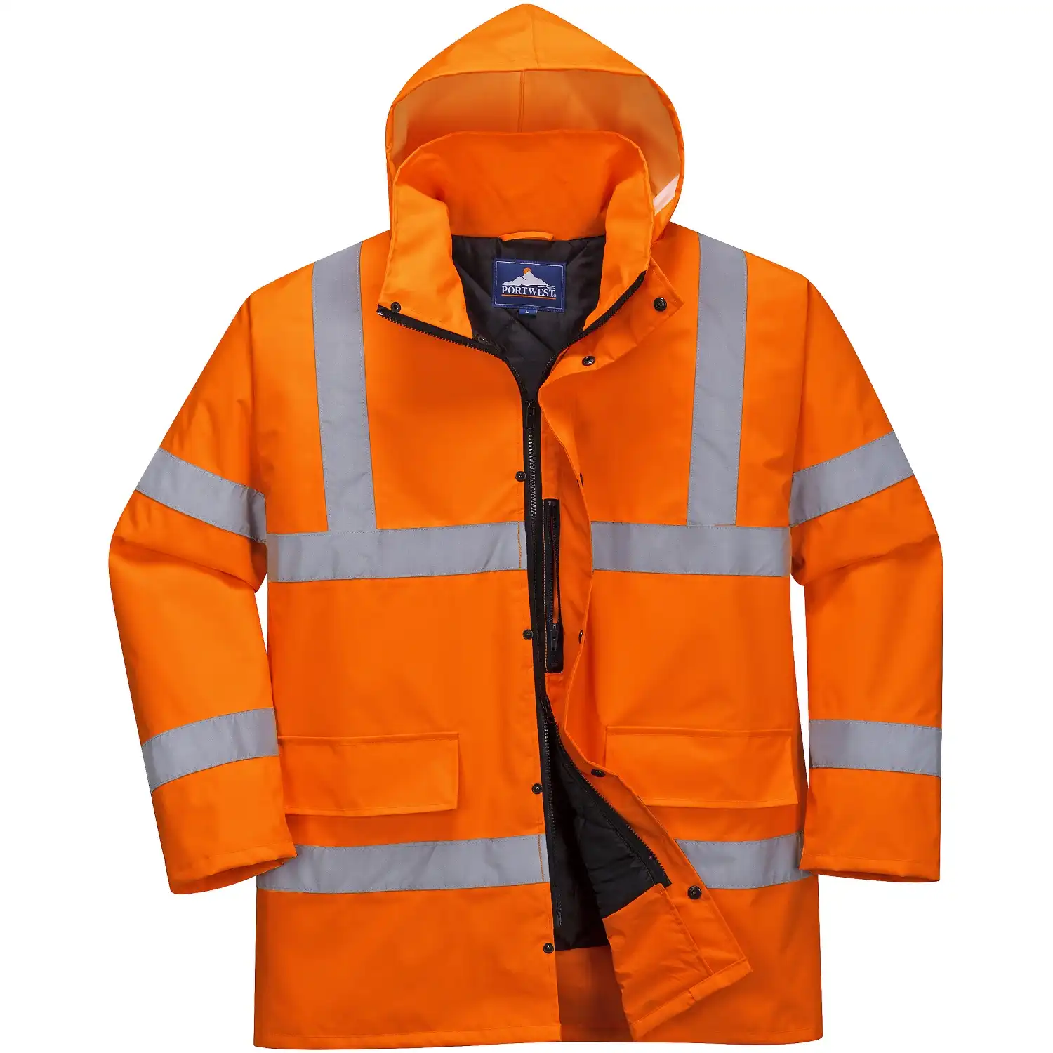 Warnschutz Regenjacke "S460" Traffic in Orange, L - Thumbnail 1