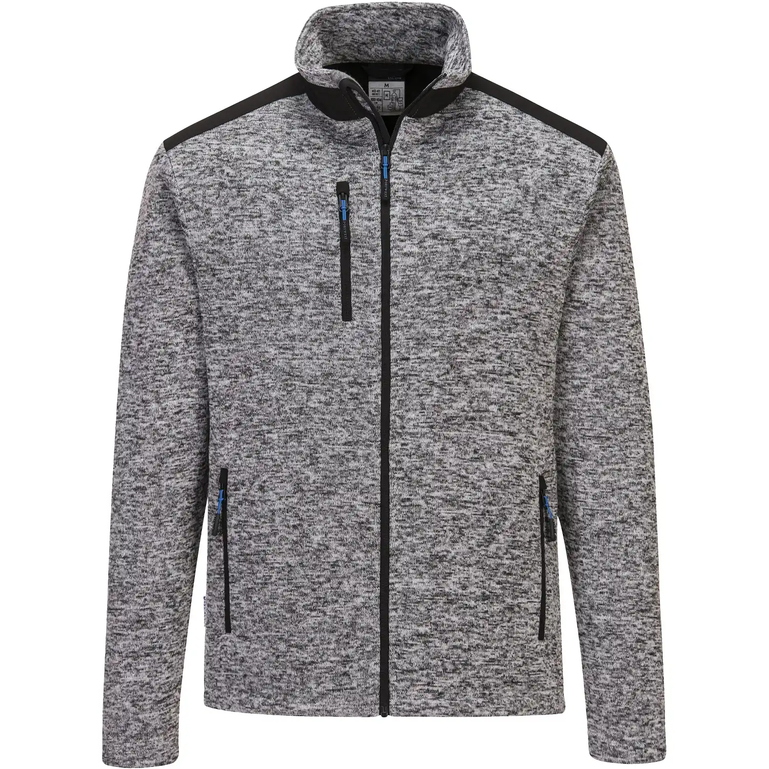 Strickfleecejacke "T830" KX3 in platin, 3XL - Thumbnail 1