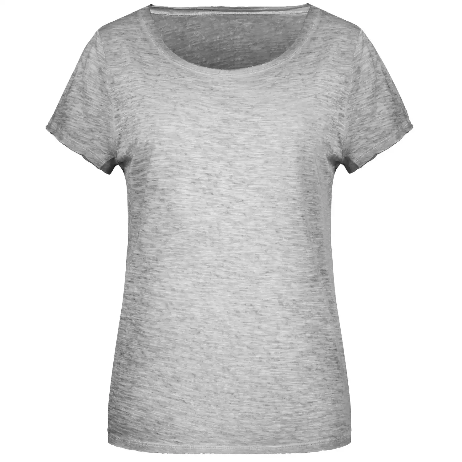 Damen Slub T-Shirt "8015" in light-grey, XL - Bild 1