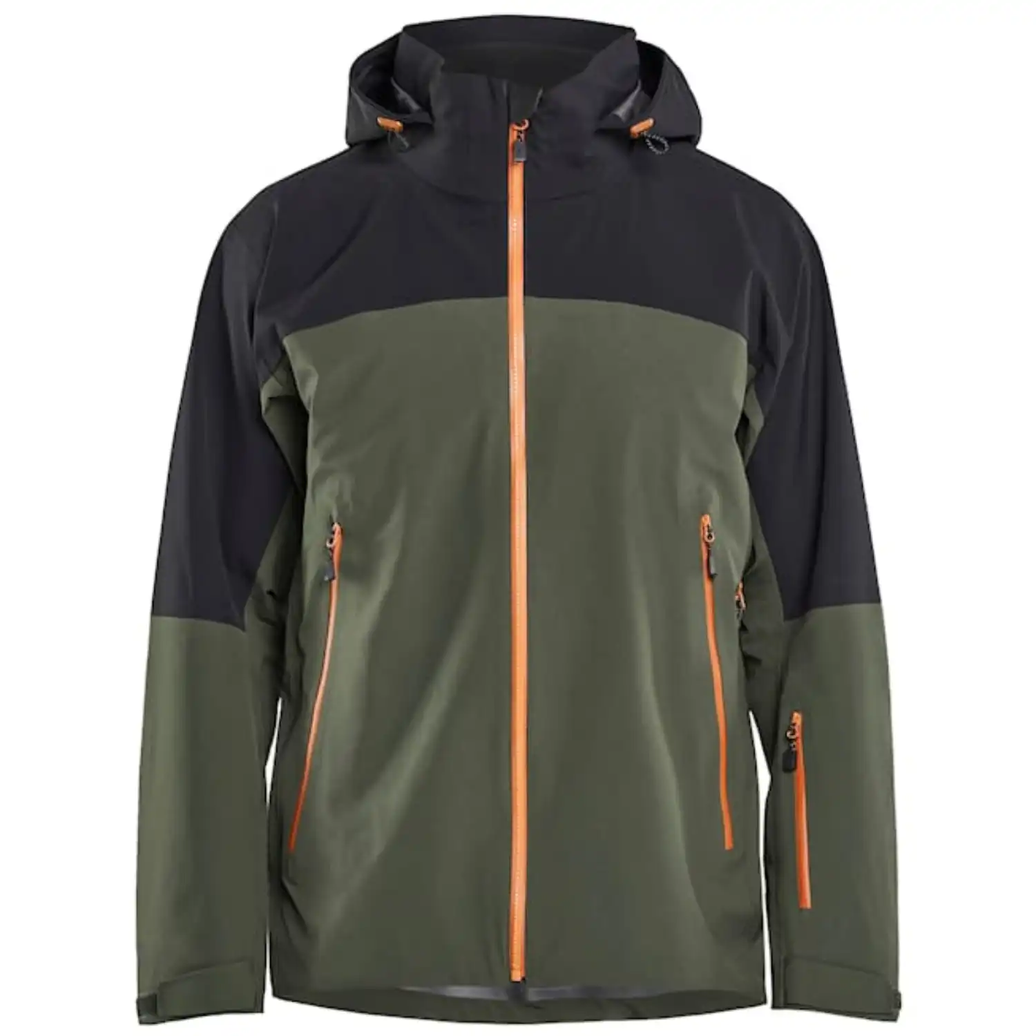 Shelljacke "STRIKER" in waldgrün/rost, M - Thumbnail 1