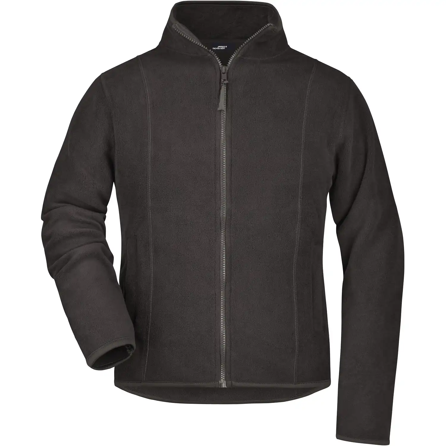 Damen Microfleece-Jacke "JN049" in dunkelgrau, XL - Bild 1
