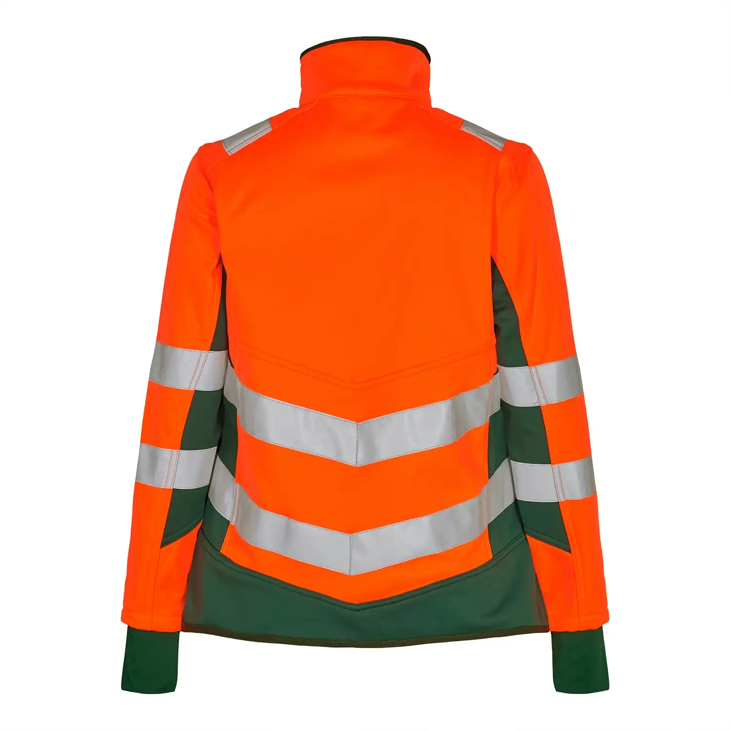 Damen Warnschutz Softshelljacke "1156-237" Safety Kl. 2 in orange/grün, L - Thumbnail 2