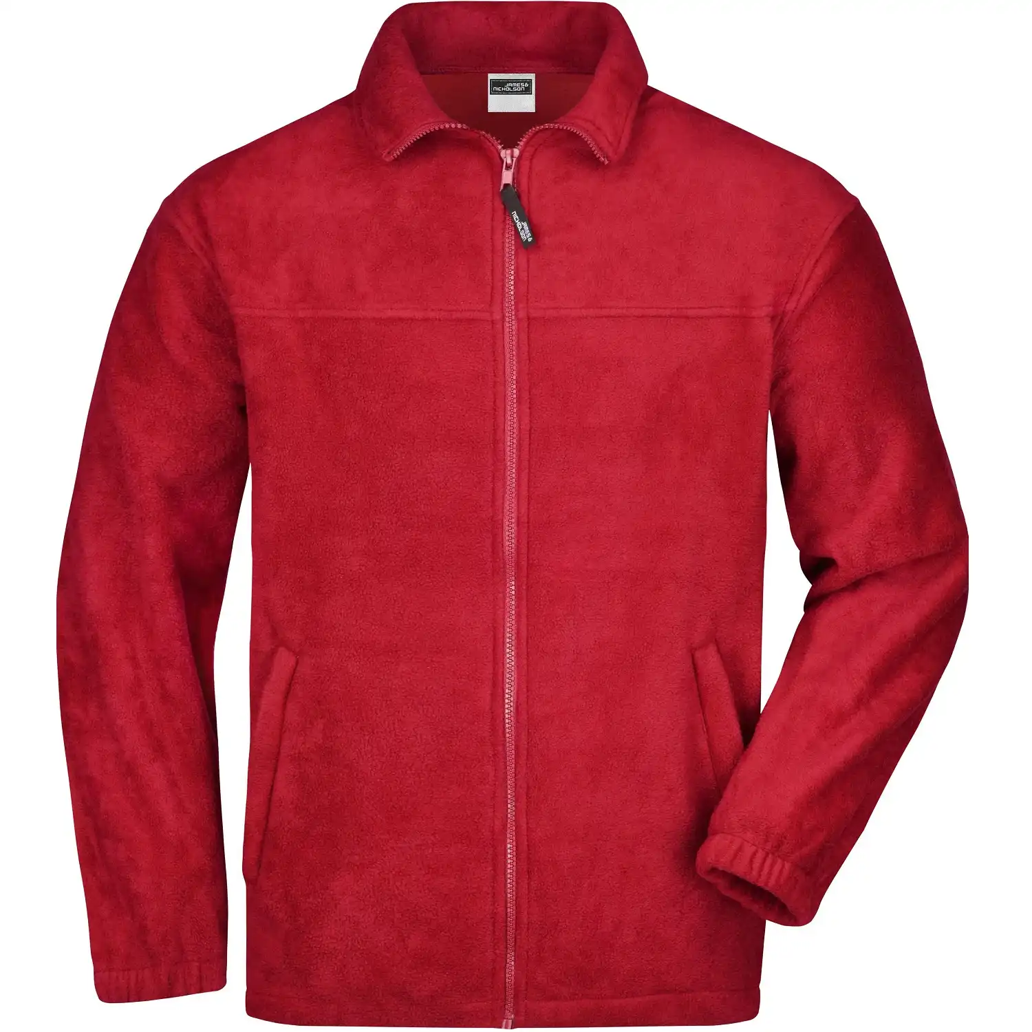 Fleecejacke "JN044" in Rot, XL - Thumbnail 1