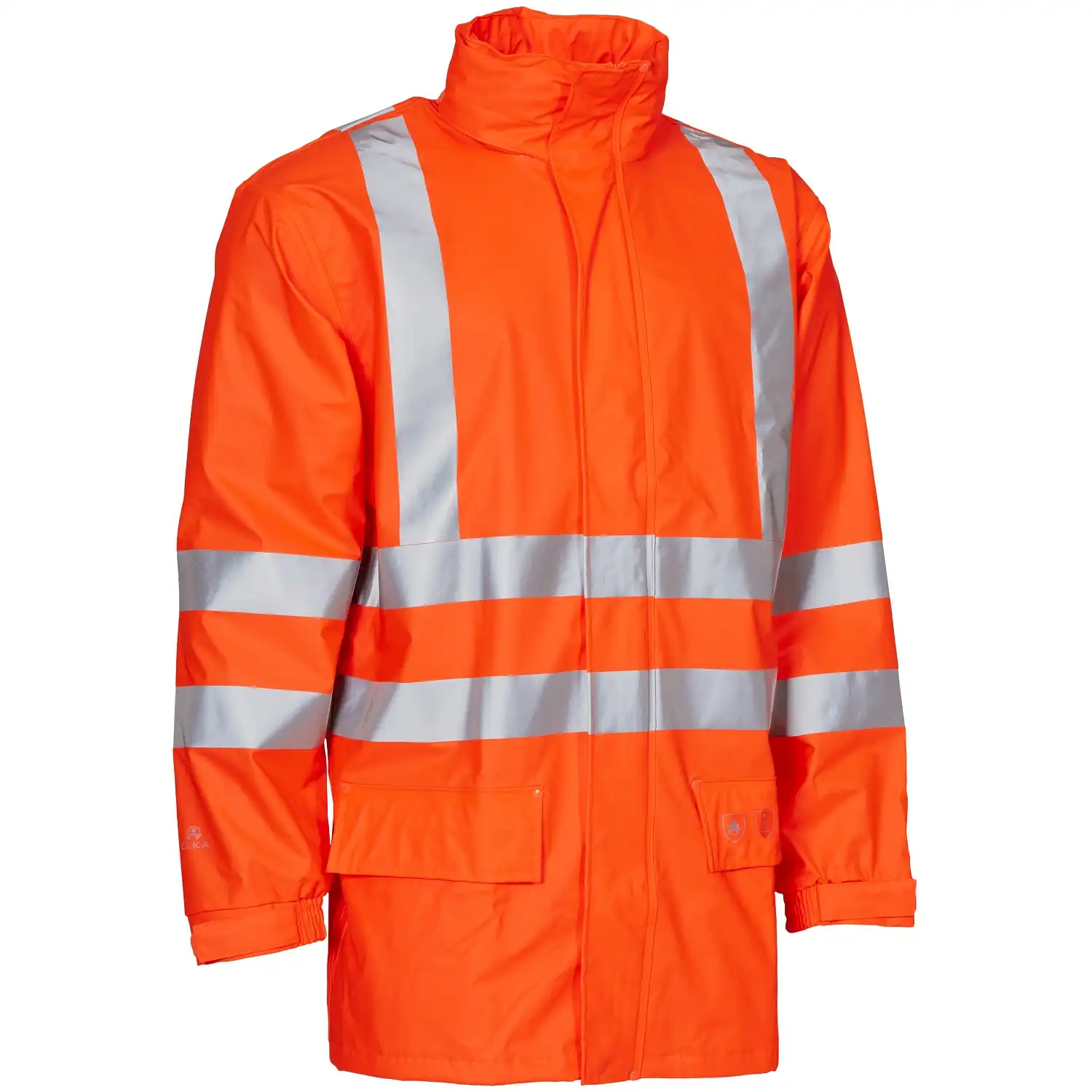 Multinorm PU Regenjacke "026350R" SecureTech Multinorm in warnorange, 4XL - Thumbnail 1