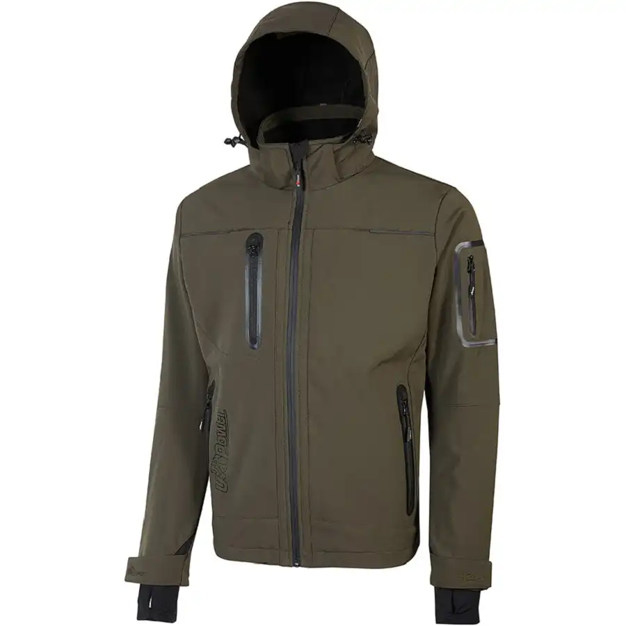 Softshelljacke "SPACE" Performance in dark green, M - Bild 1