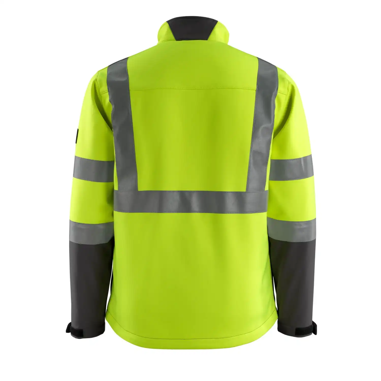 Warn-Softshelljacke "KIAMA" Safe Light in warngelb/anthrazit, XXL - Thumbnail 2