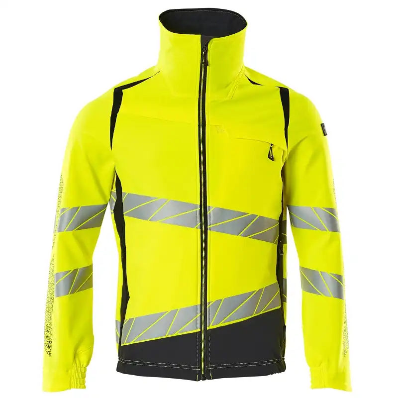 Warnschutz Stretch Bundjacke "ACCELERATE SAFE" in gelb/schwarzblau, XXL - Thumbnail 1