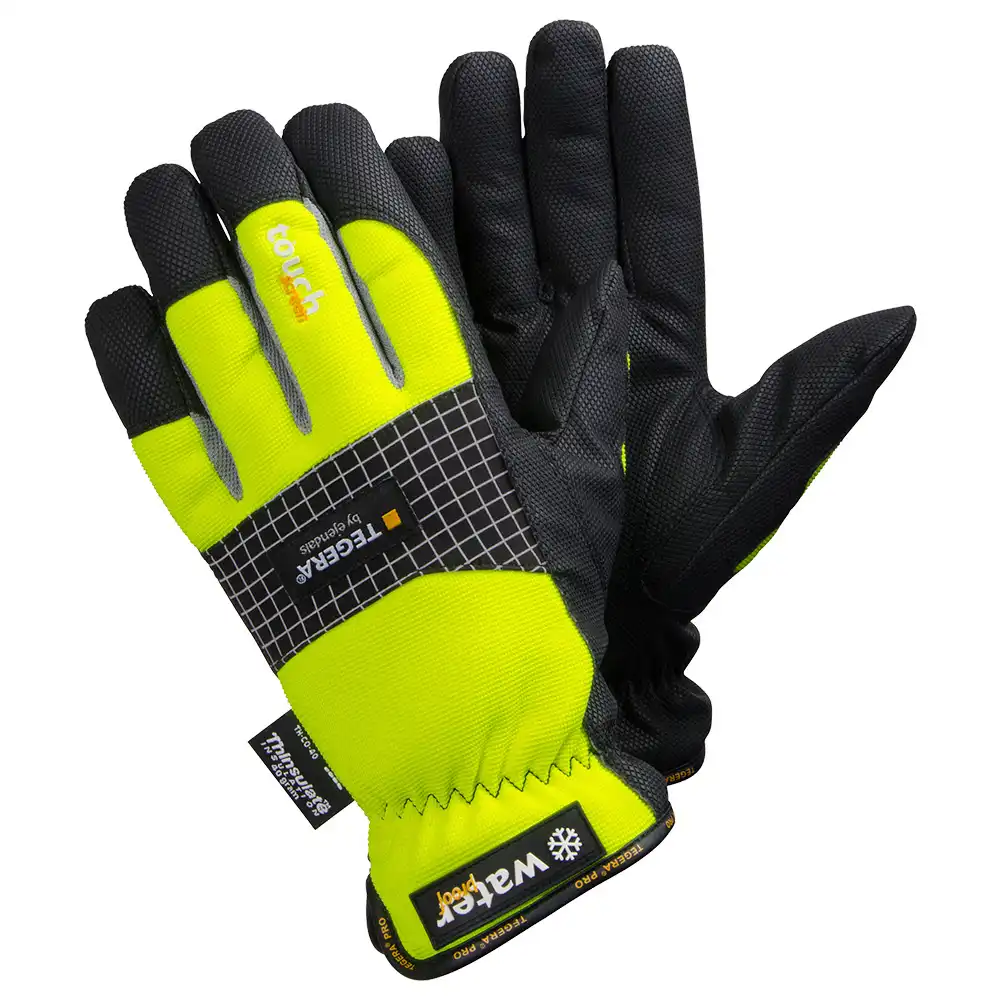 Winter ArbeitshandschuhePRO 9128 MicroThan® gelb in 11 (XXL) - Thumbnail 1