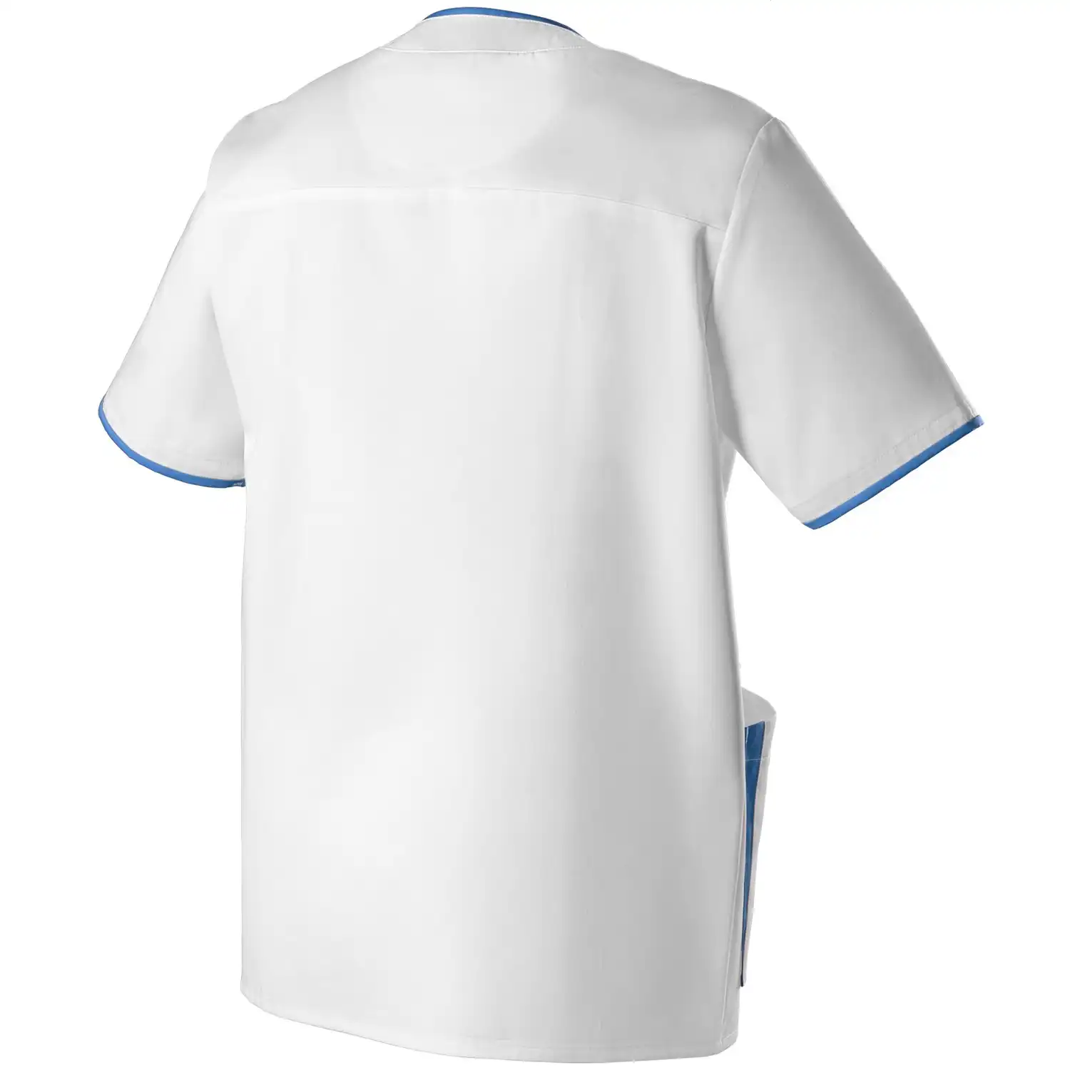 Schlupfkasack "1701-485" Med & Care in weiß/azurblau, XS - Thumbnail 2