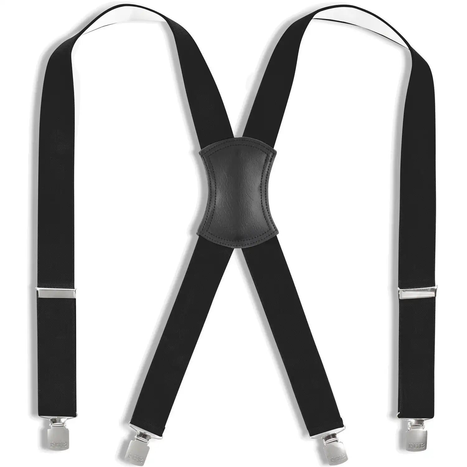 Hosenträger mit Stahlclipsen "ACHIM" 120cm in schwarz - Bild 1